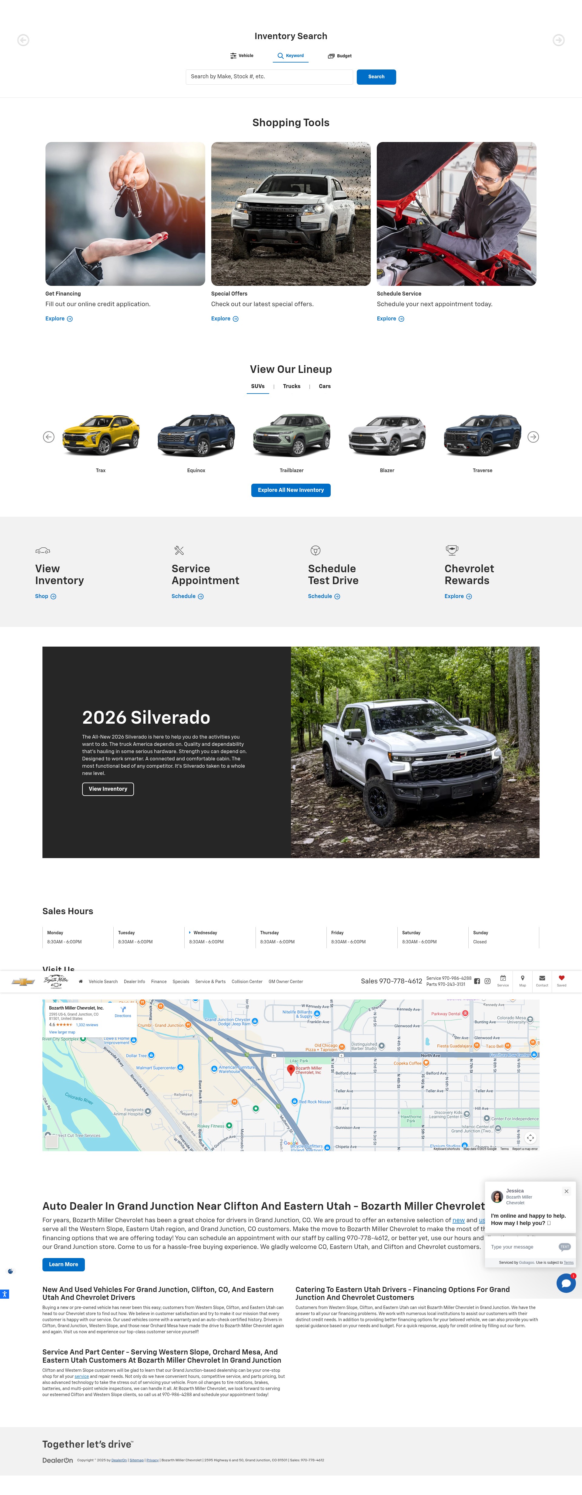 Screenshot of edbozarthgrandjunction.com