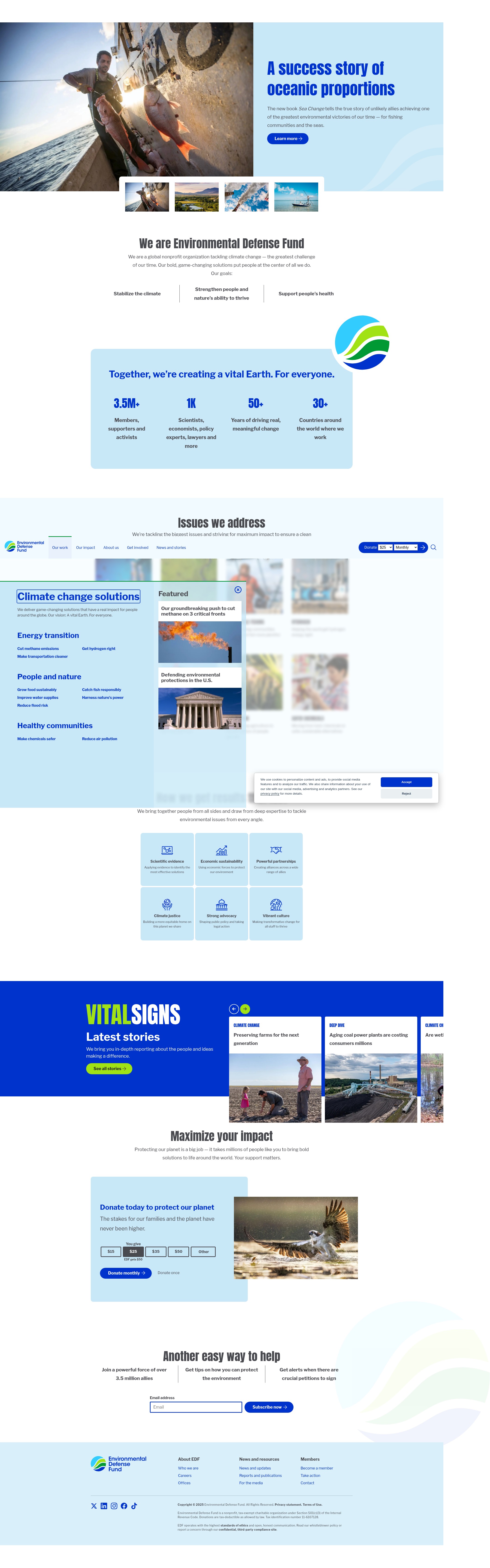 Screenshot of edf.org