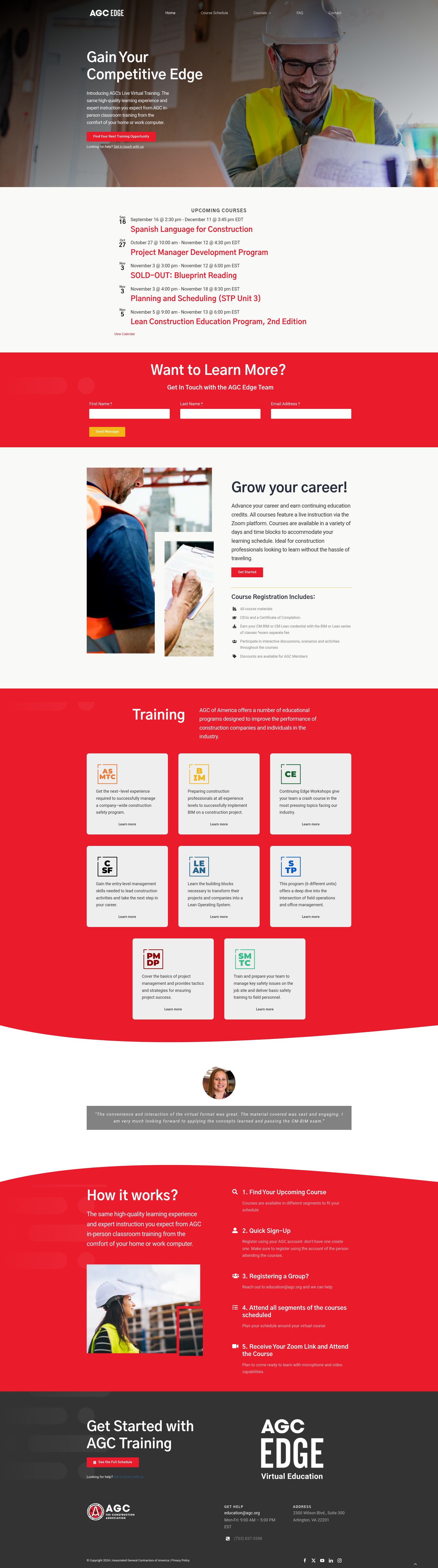 Screenshot of edge.agc.org