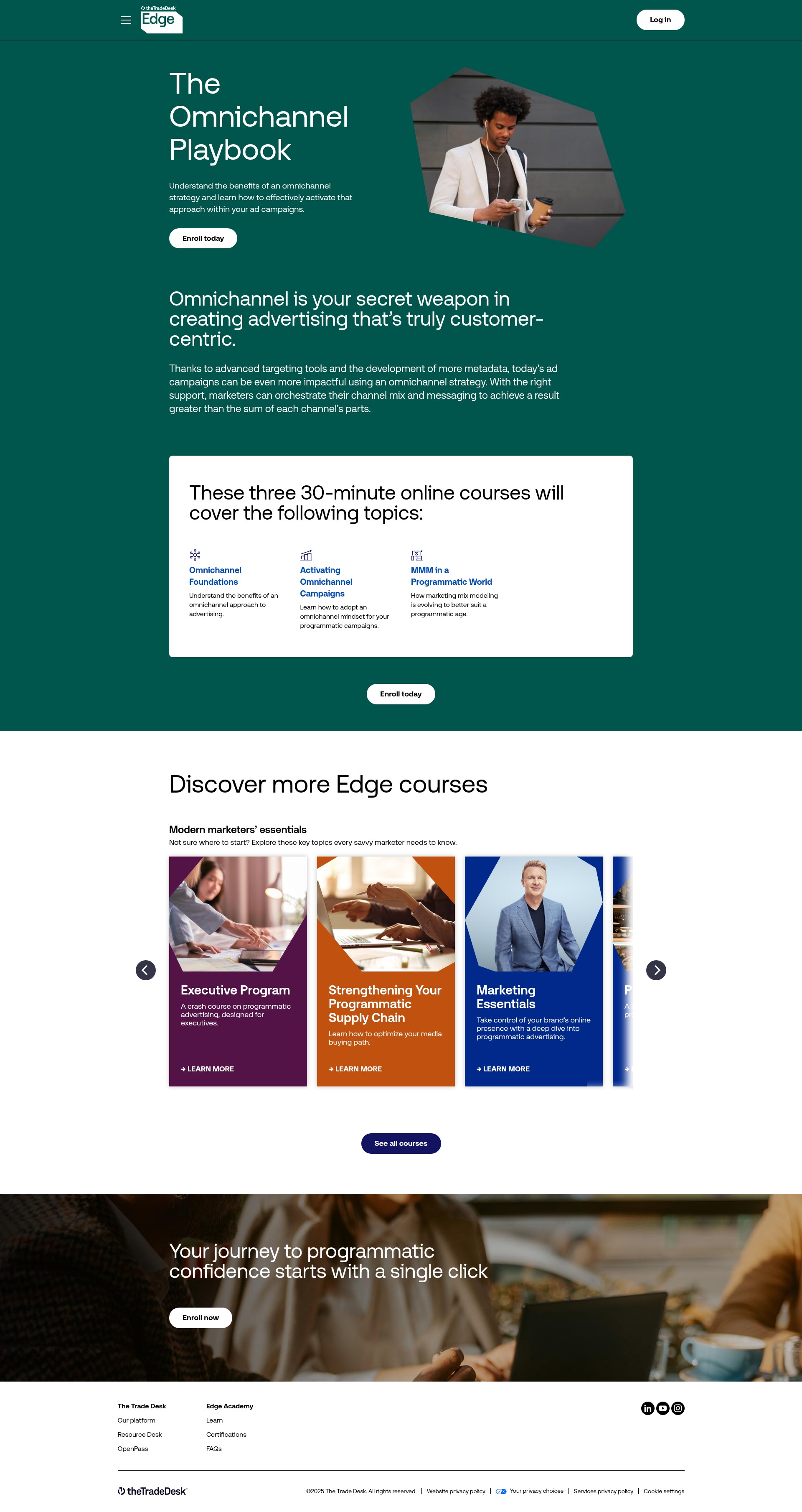 Screenshot of edgeacademy.thetradedesk.com