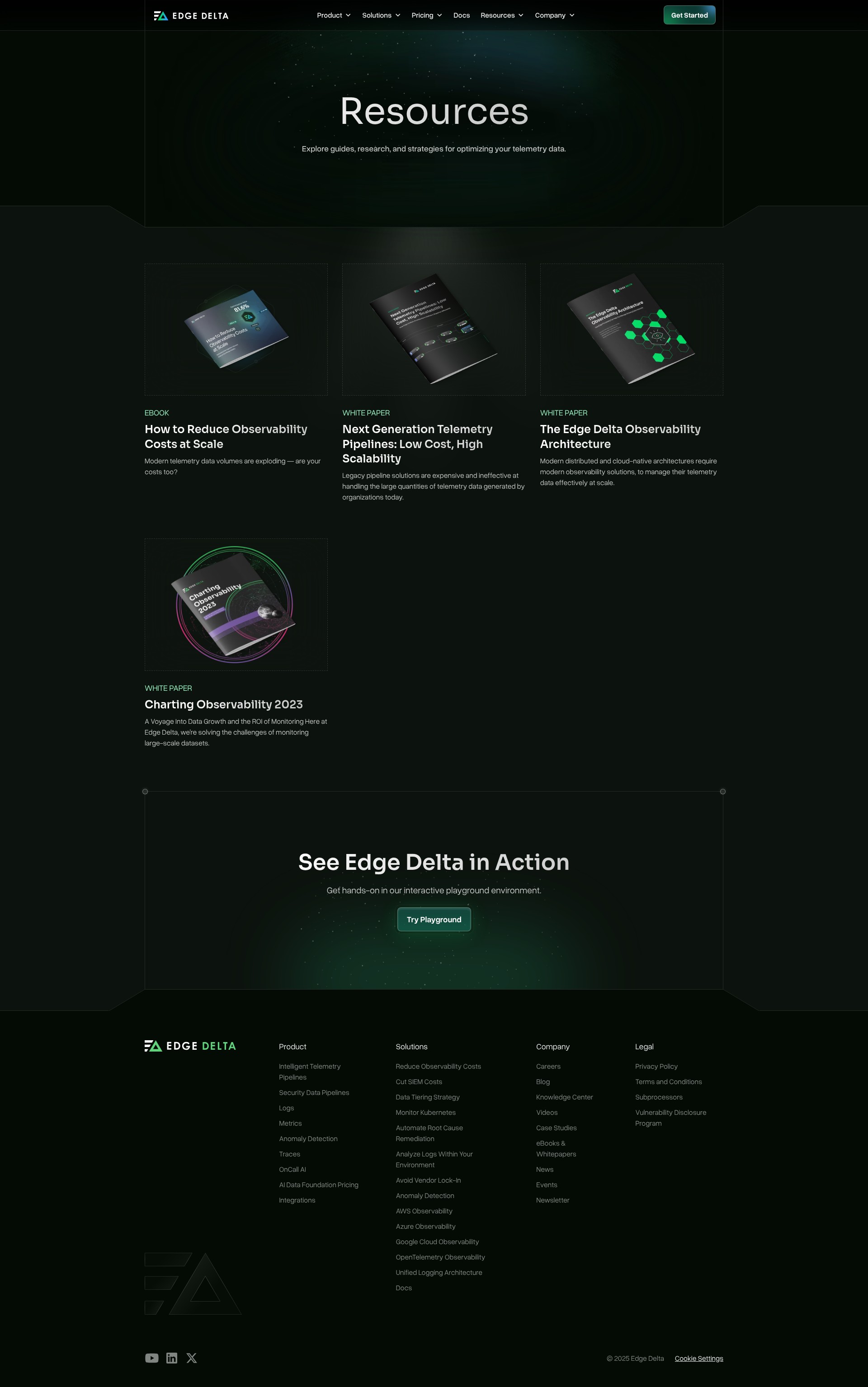 Screenshot of edgedelta.com
