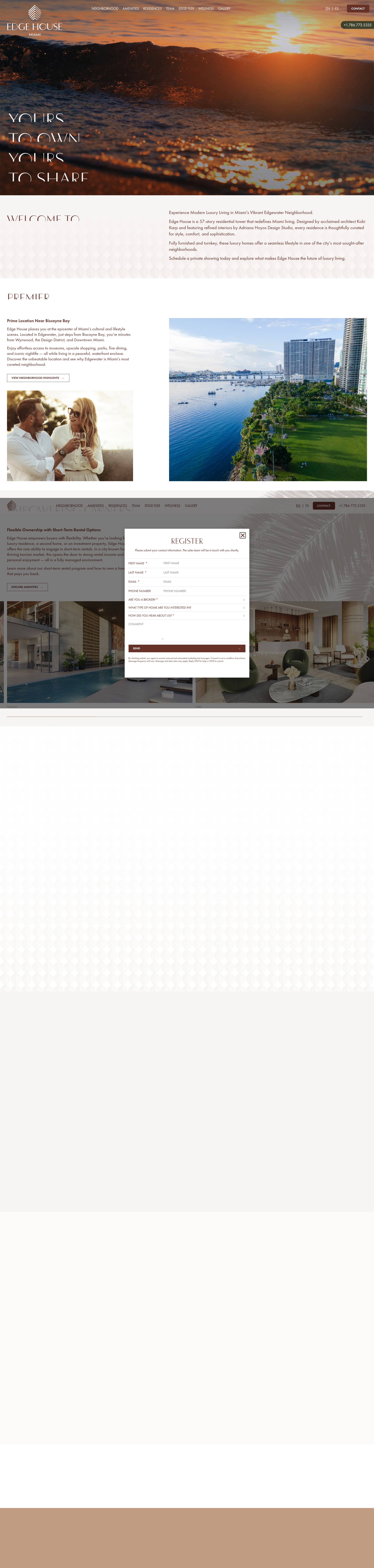 Screenshot of edgehousemiami.com