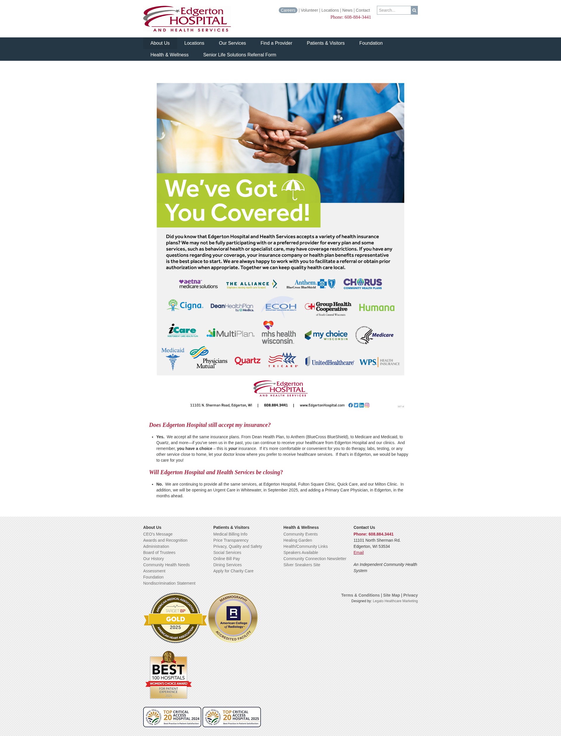 Screenshot of edgertonhospital.com