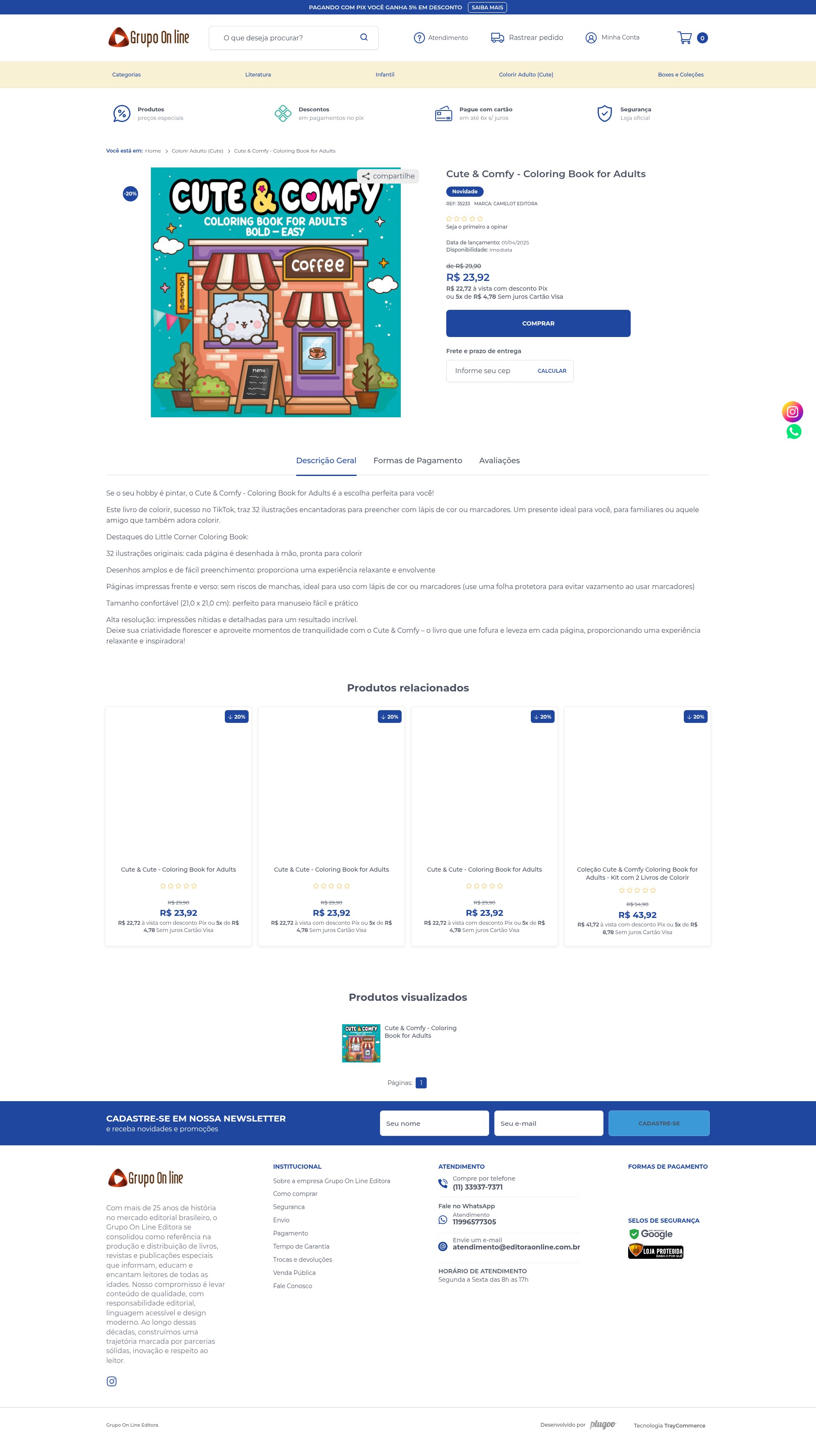 Screenshot of editoraonline.com.br
