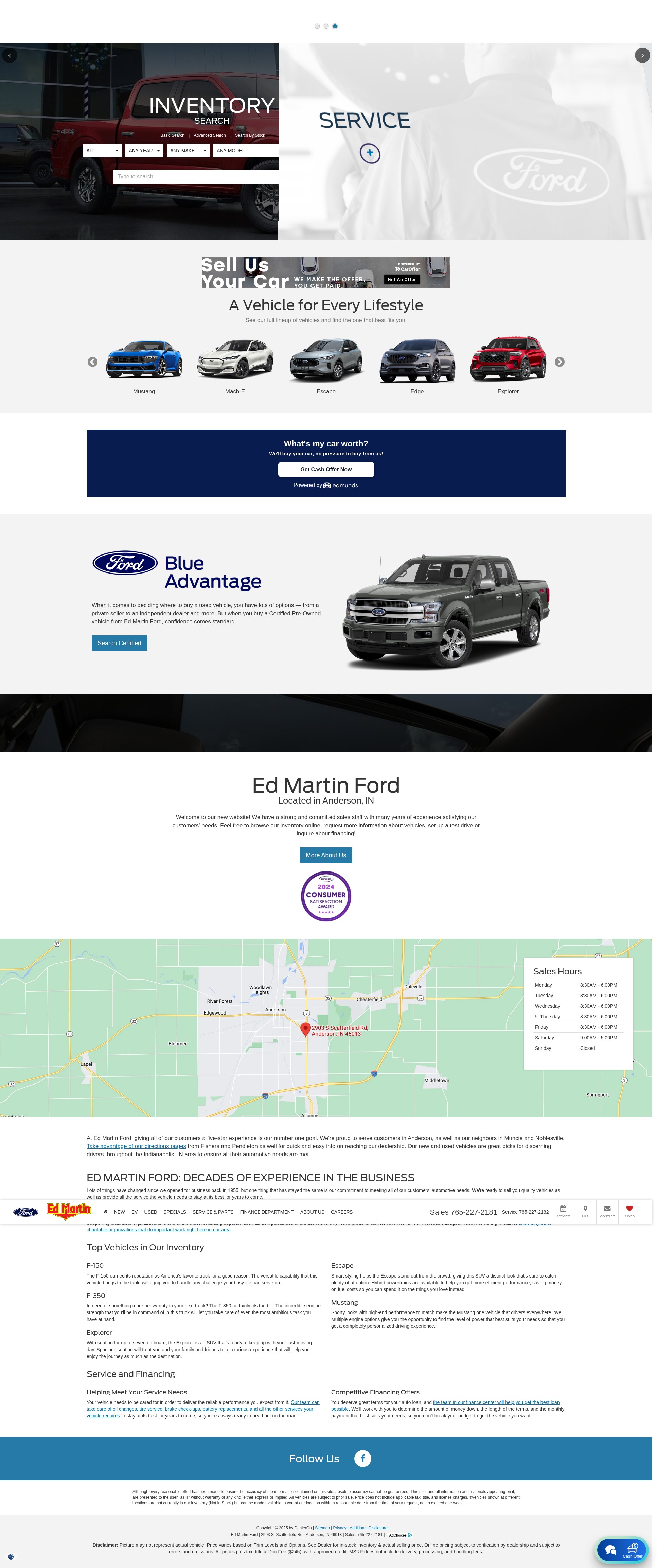 Screenshot of edmartinford.com