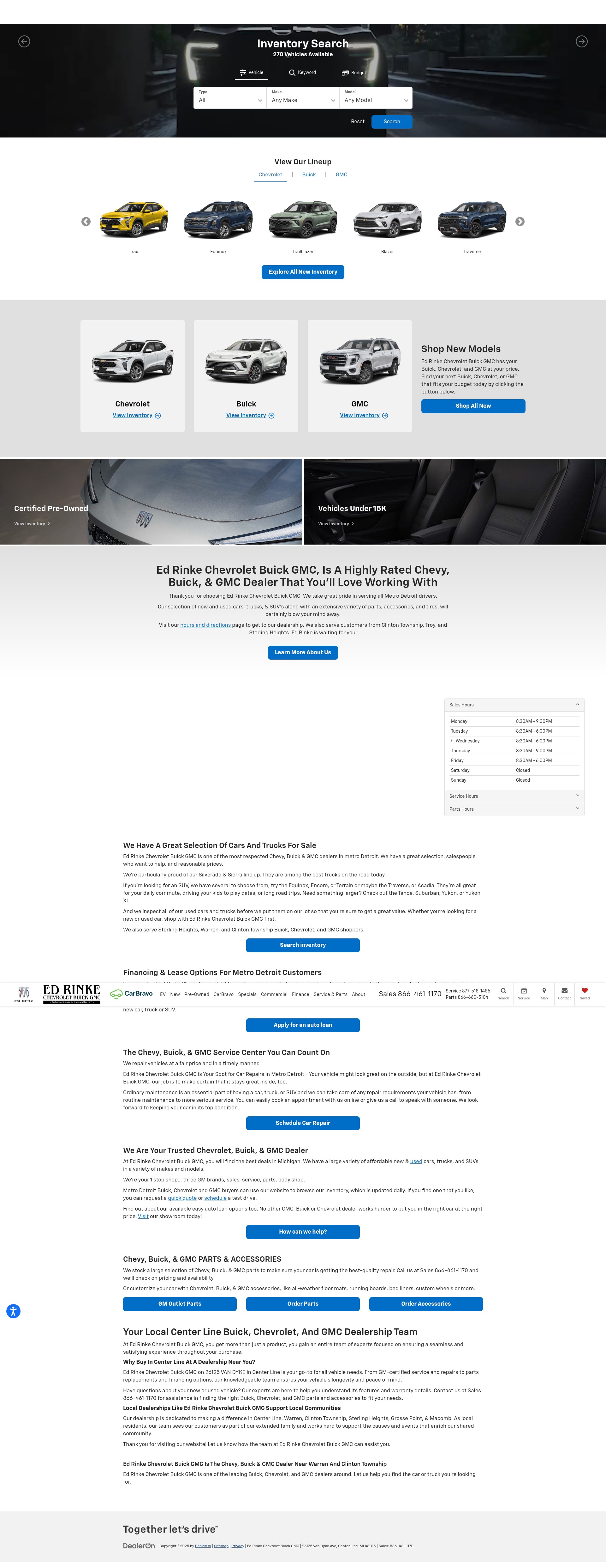 Screenshot of edrinke.com