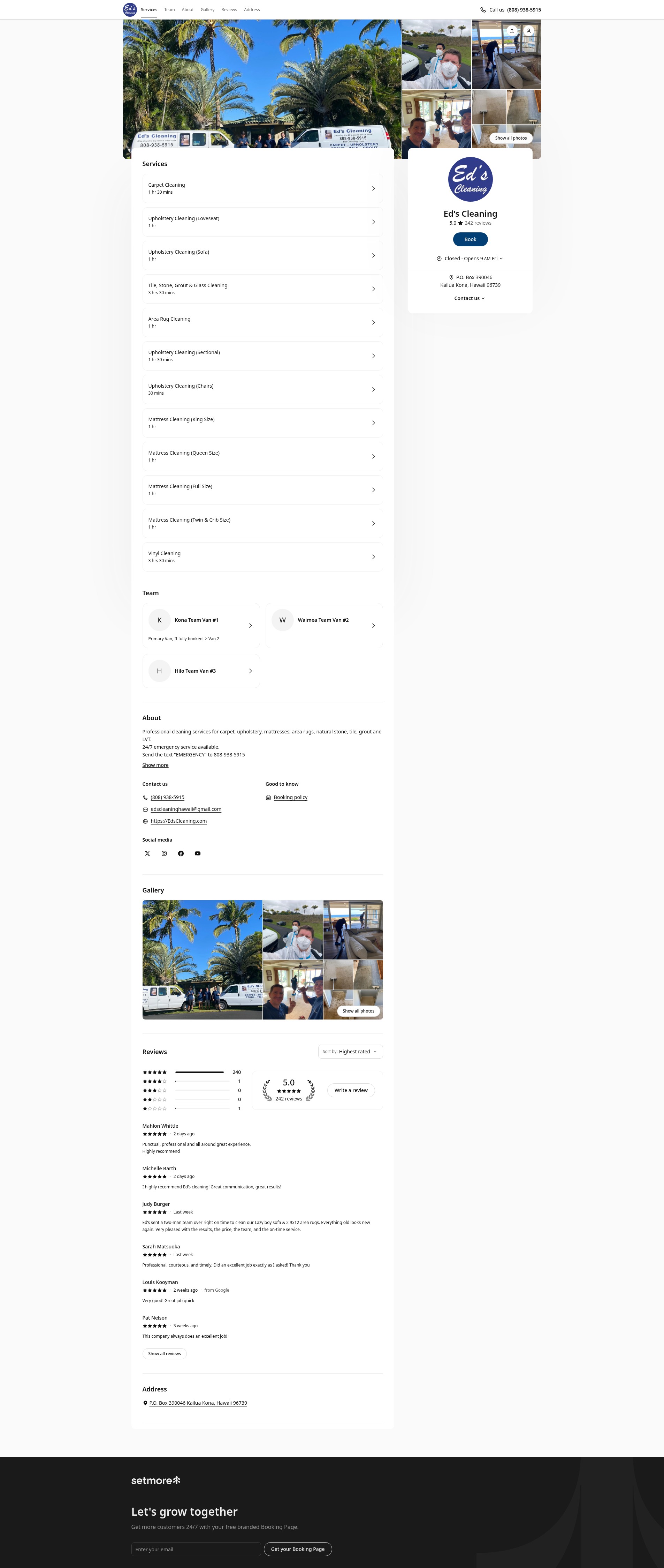 Screenshot of edscleaning.com
