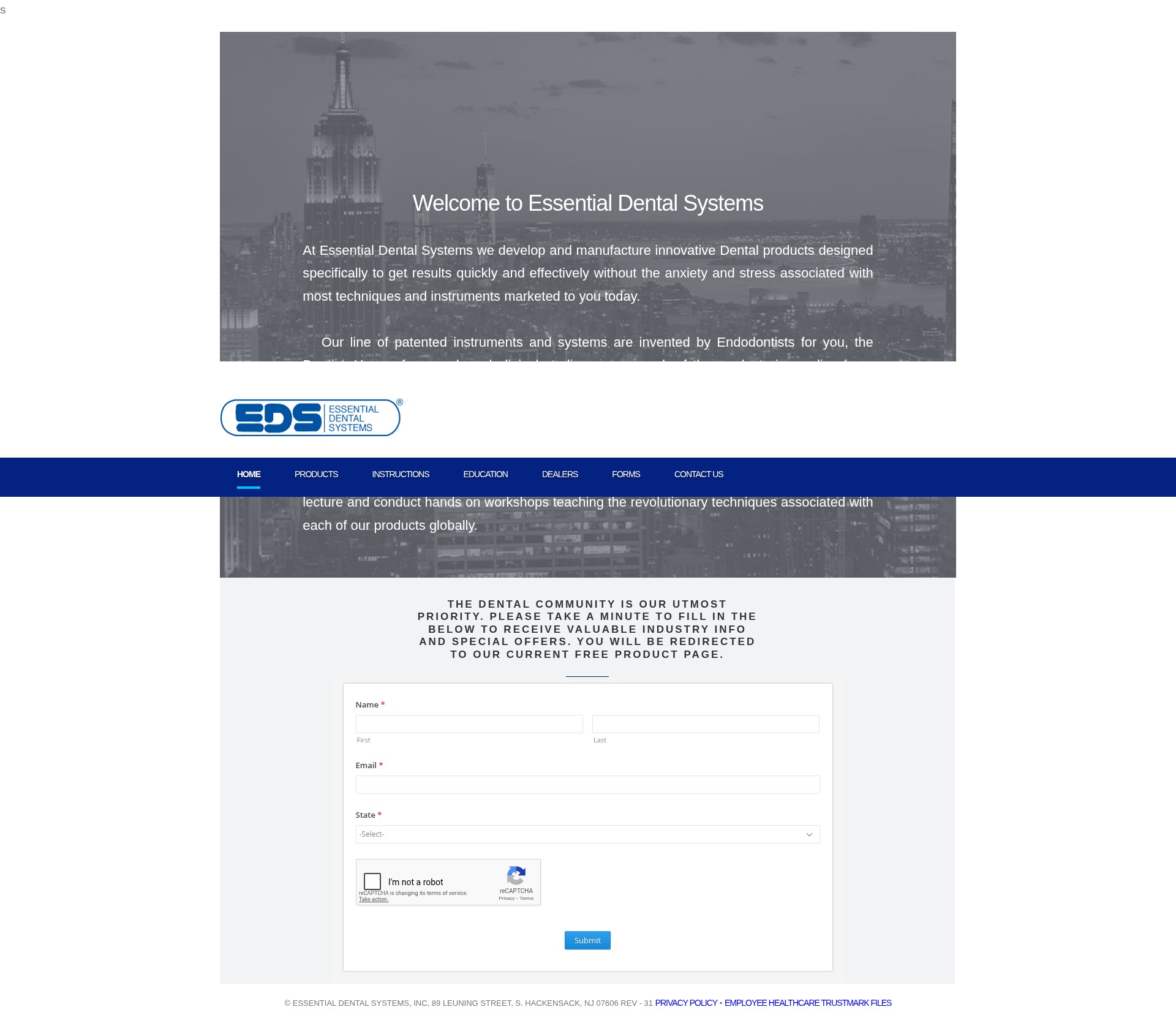 Screenshot of edsdental.com