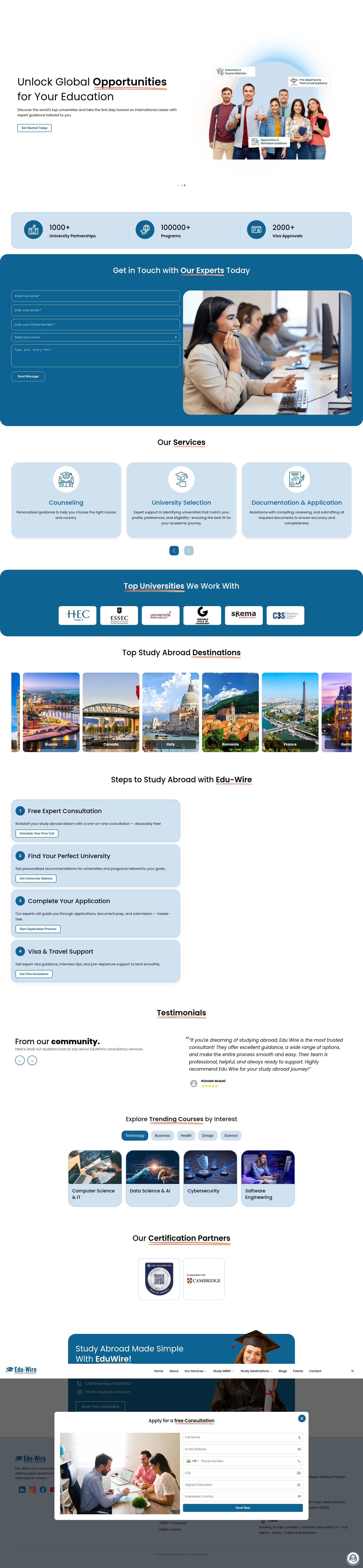 Screenshot of edu-wire.com
