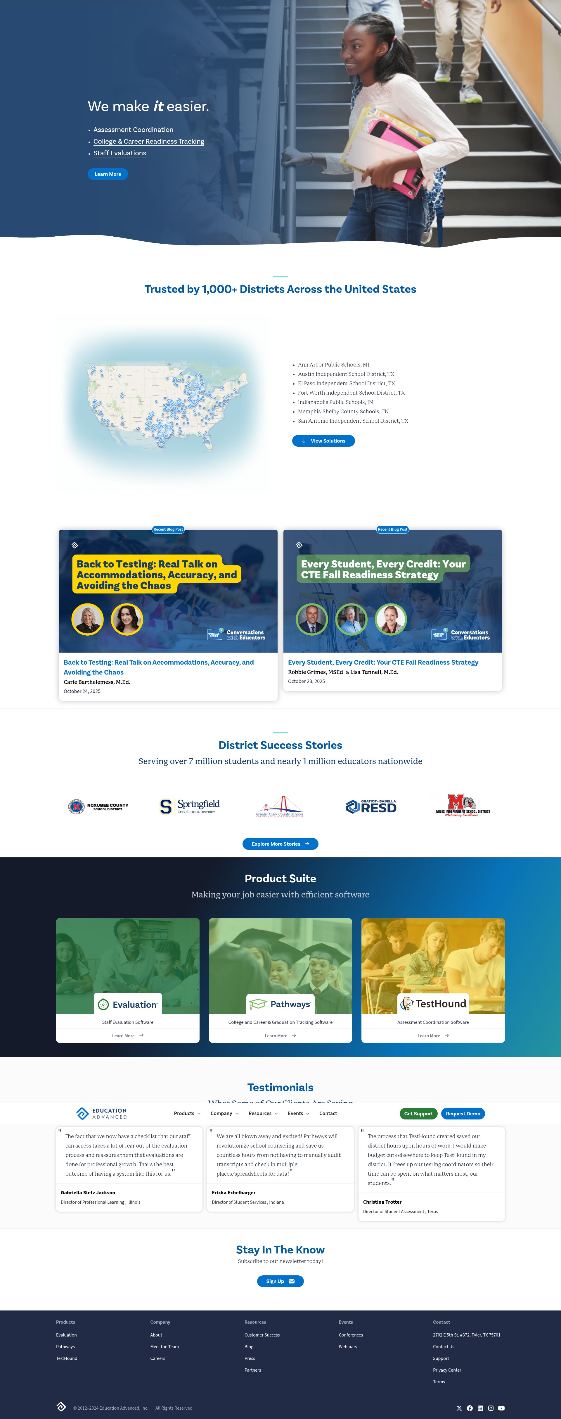 Screenshot of educationadvanced.com
