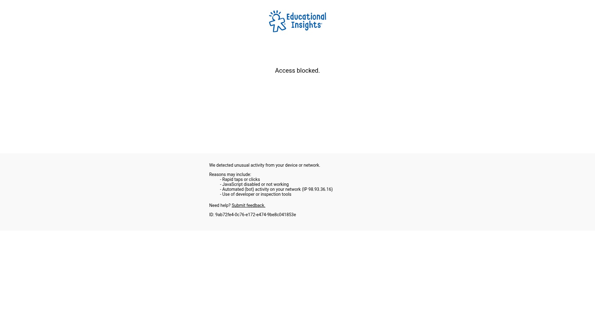 Screenshot of educationalinsights.com