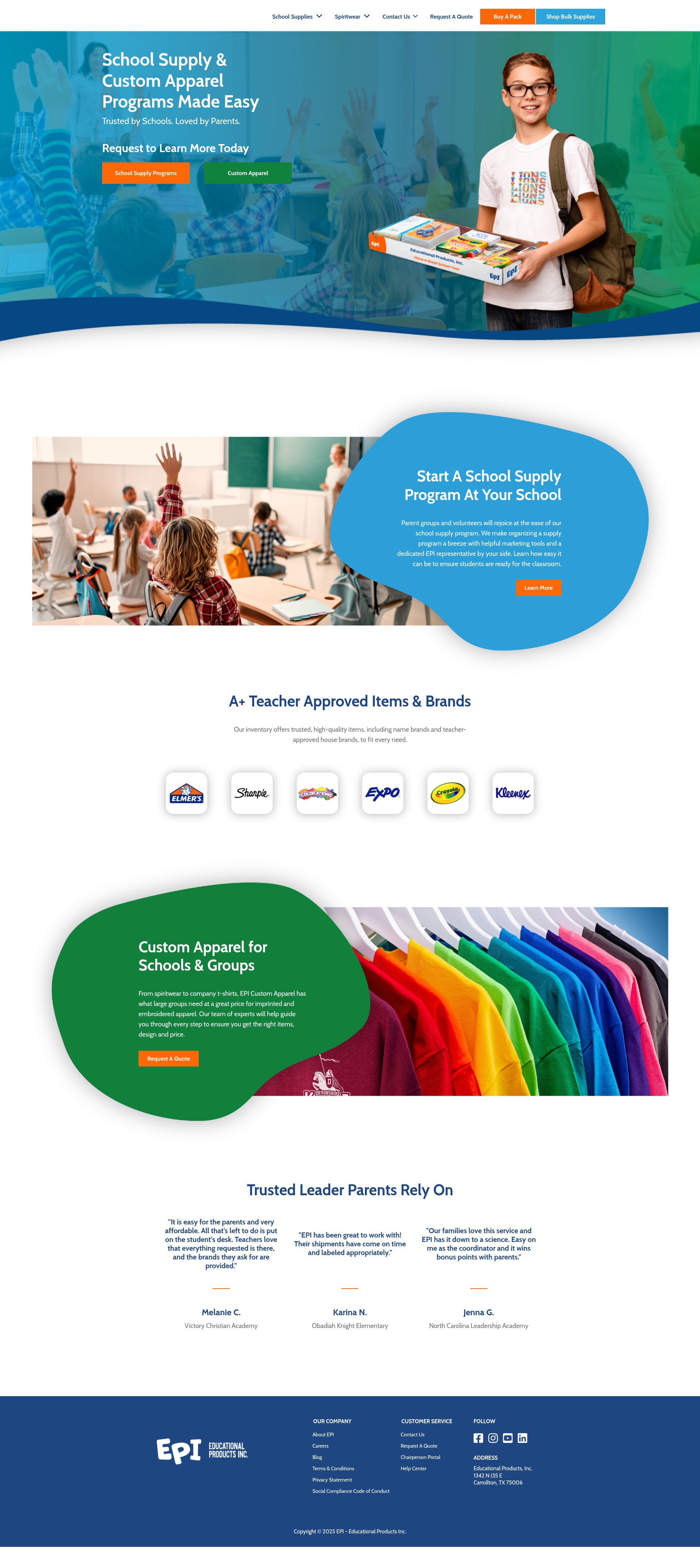 Screenshot of educationalproducts.com