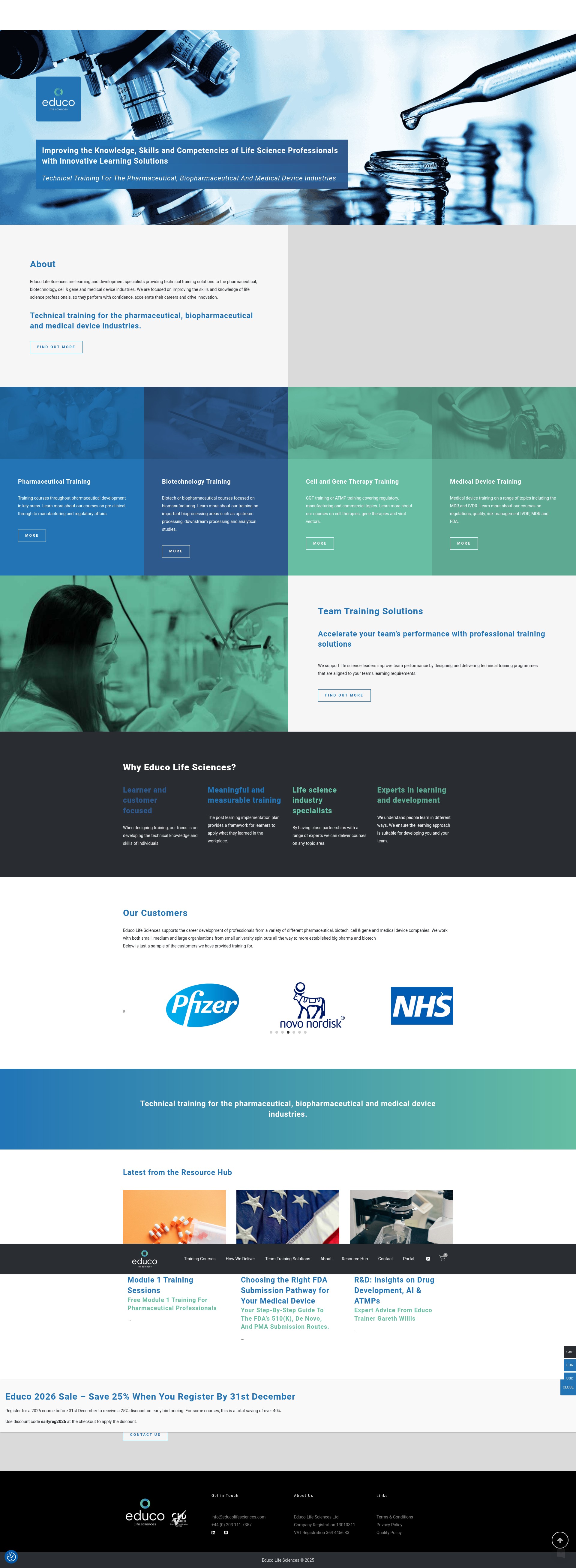 Screenshot of educolifesciences.com