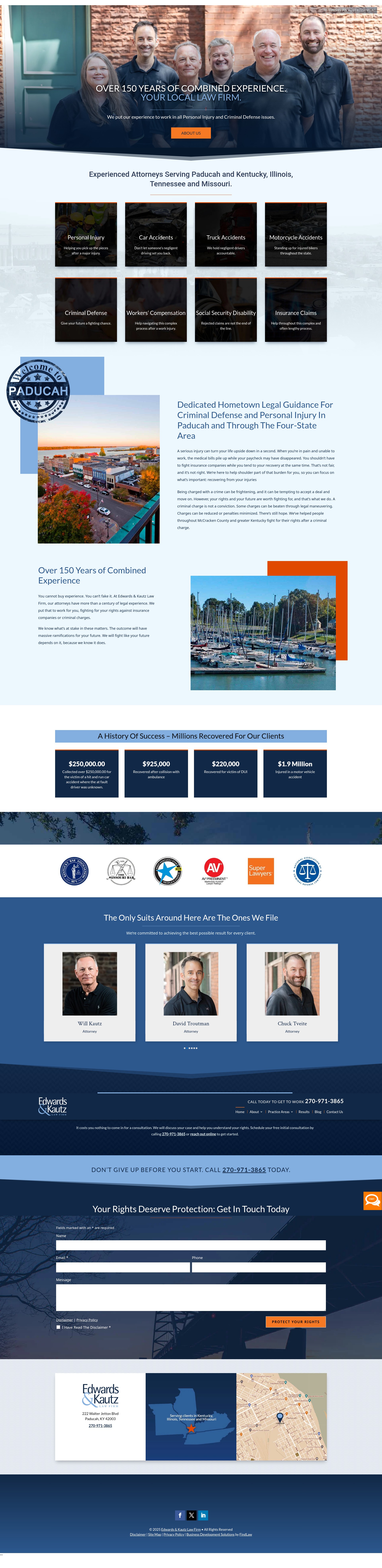 Screenshot of edwardsandkautz.com