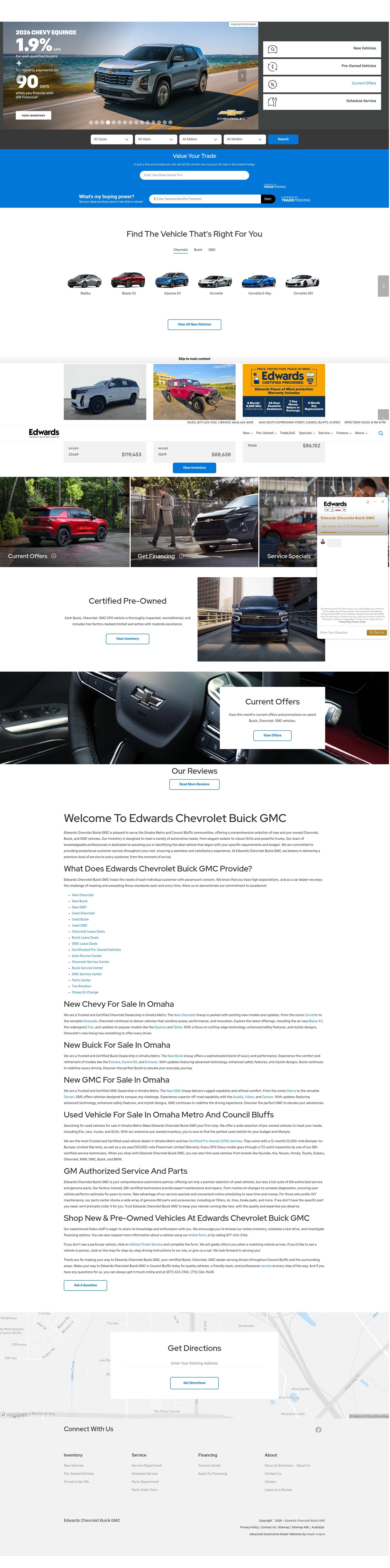 Screenshot of edwardschevroletbuickgmccadillac.com