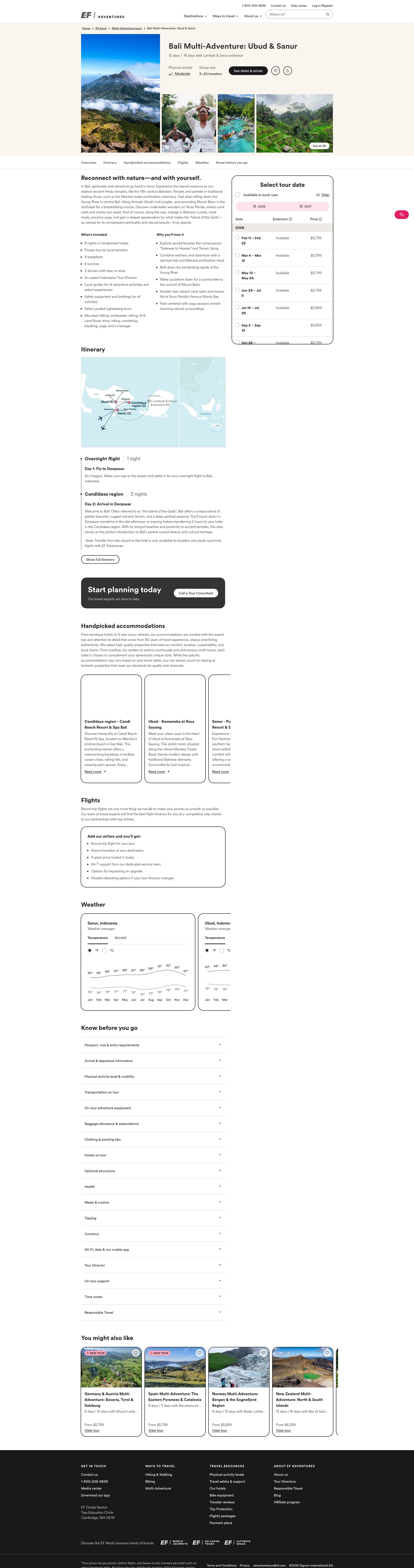 Screenshot of efadventures.com