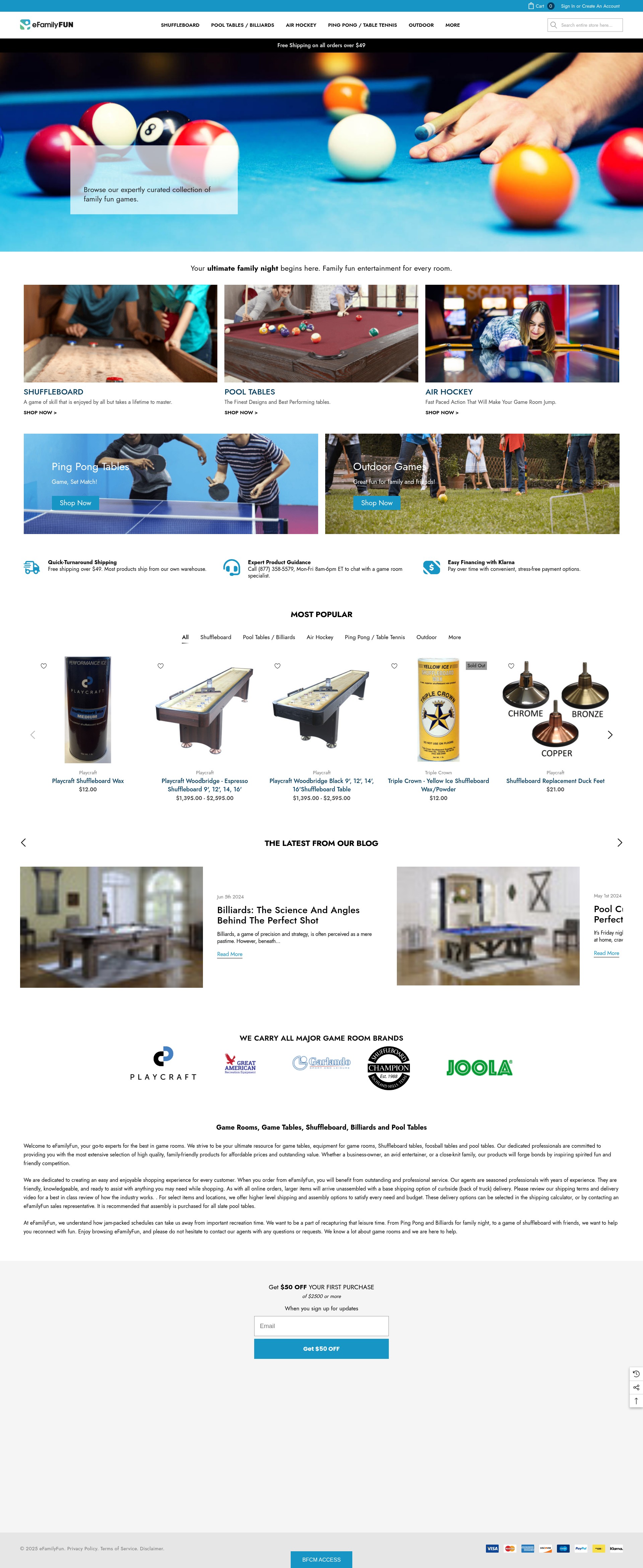 Screenshot of efamilyfun.com