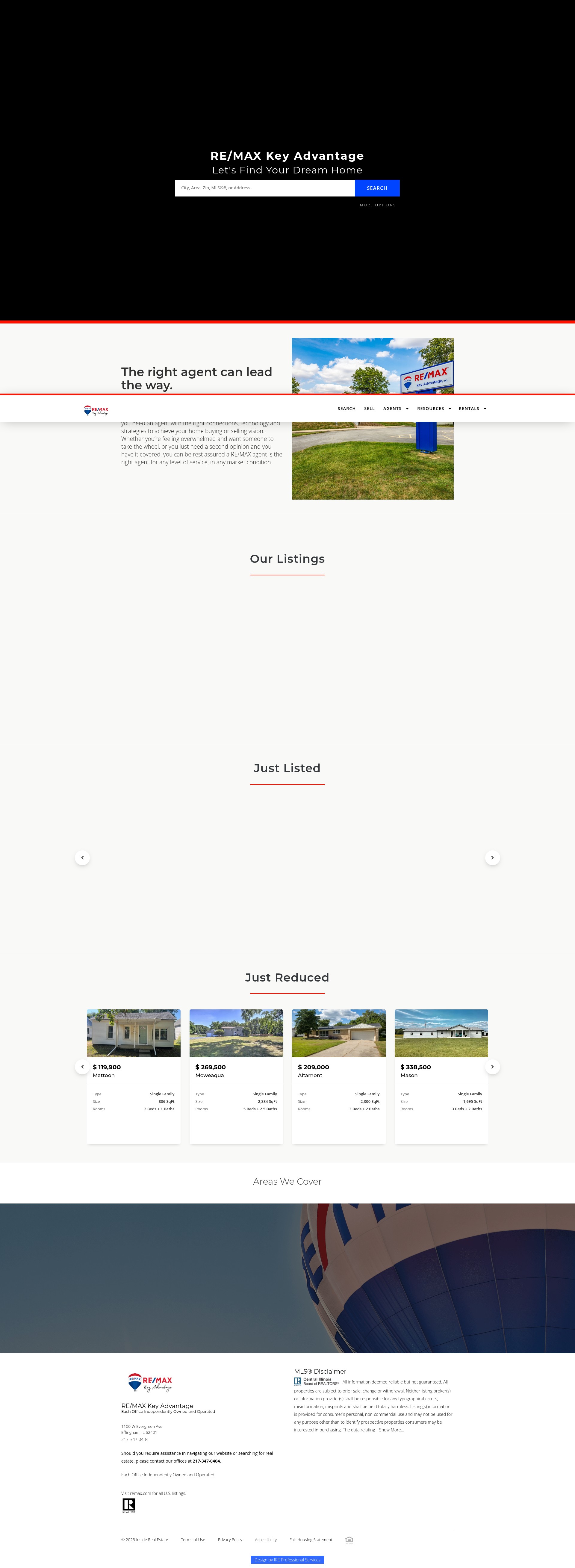 Screenshot of effinghamhomes.com