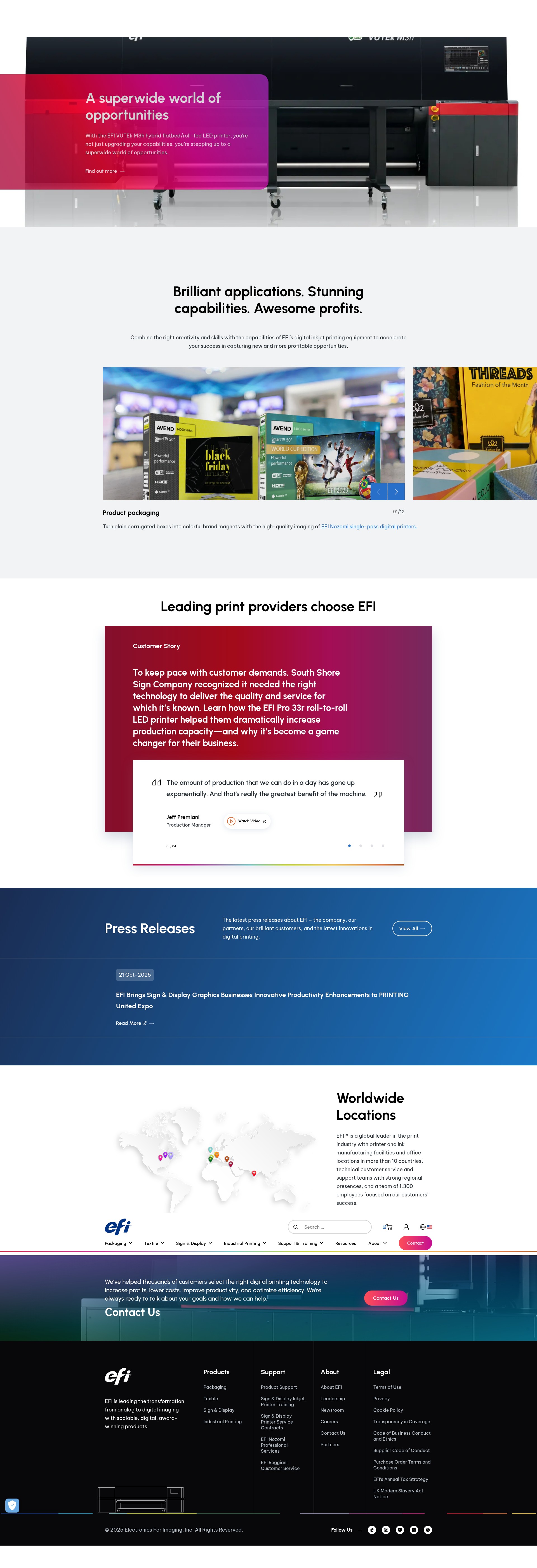 Screenshot of efi.com