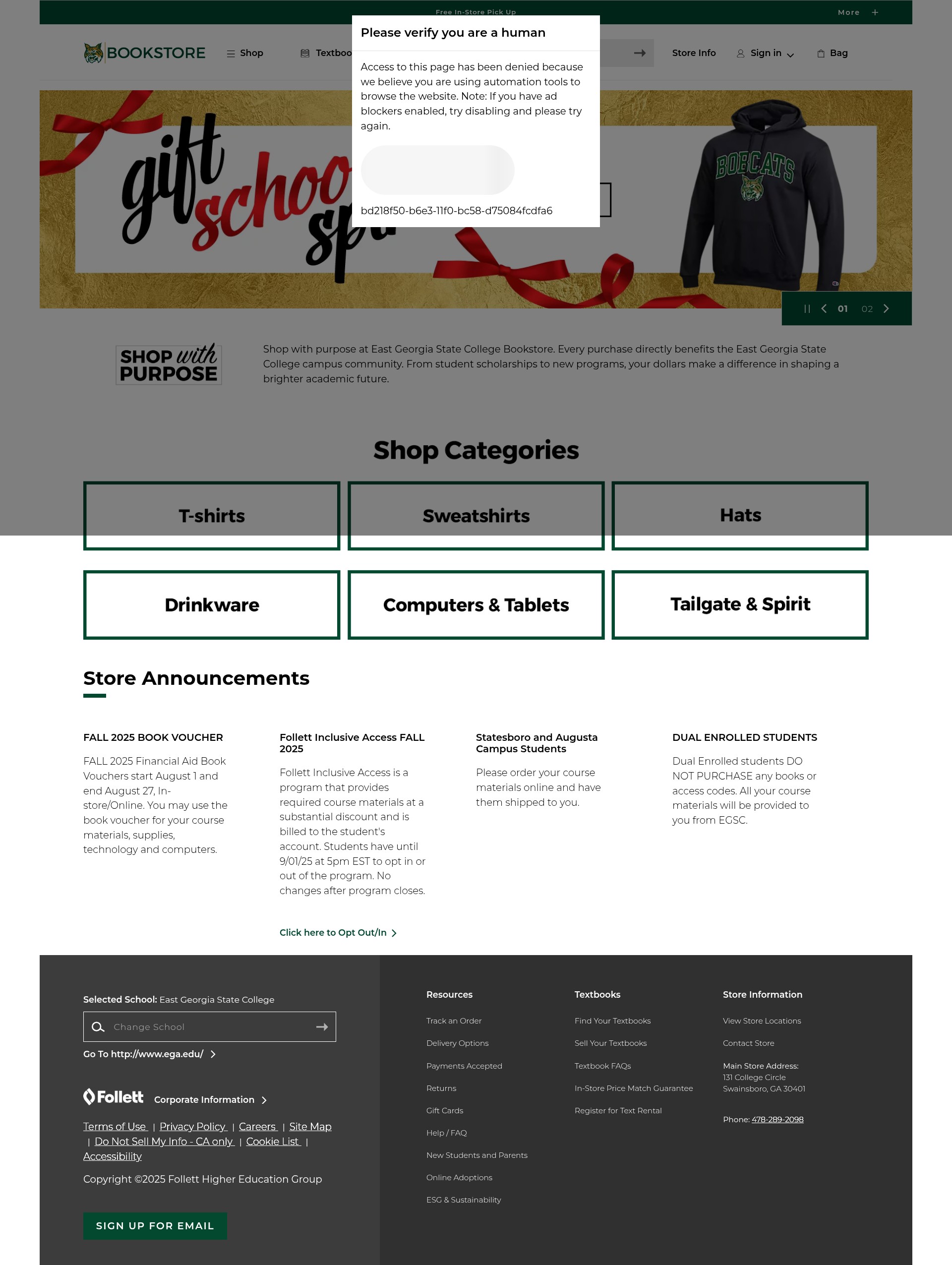 Screenshot of ega.edu