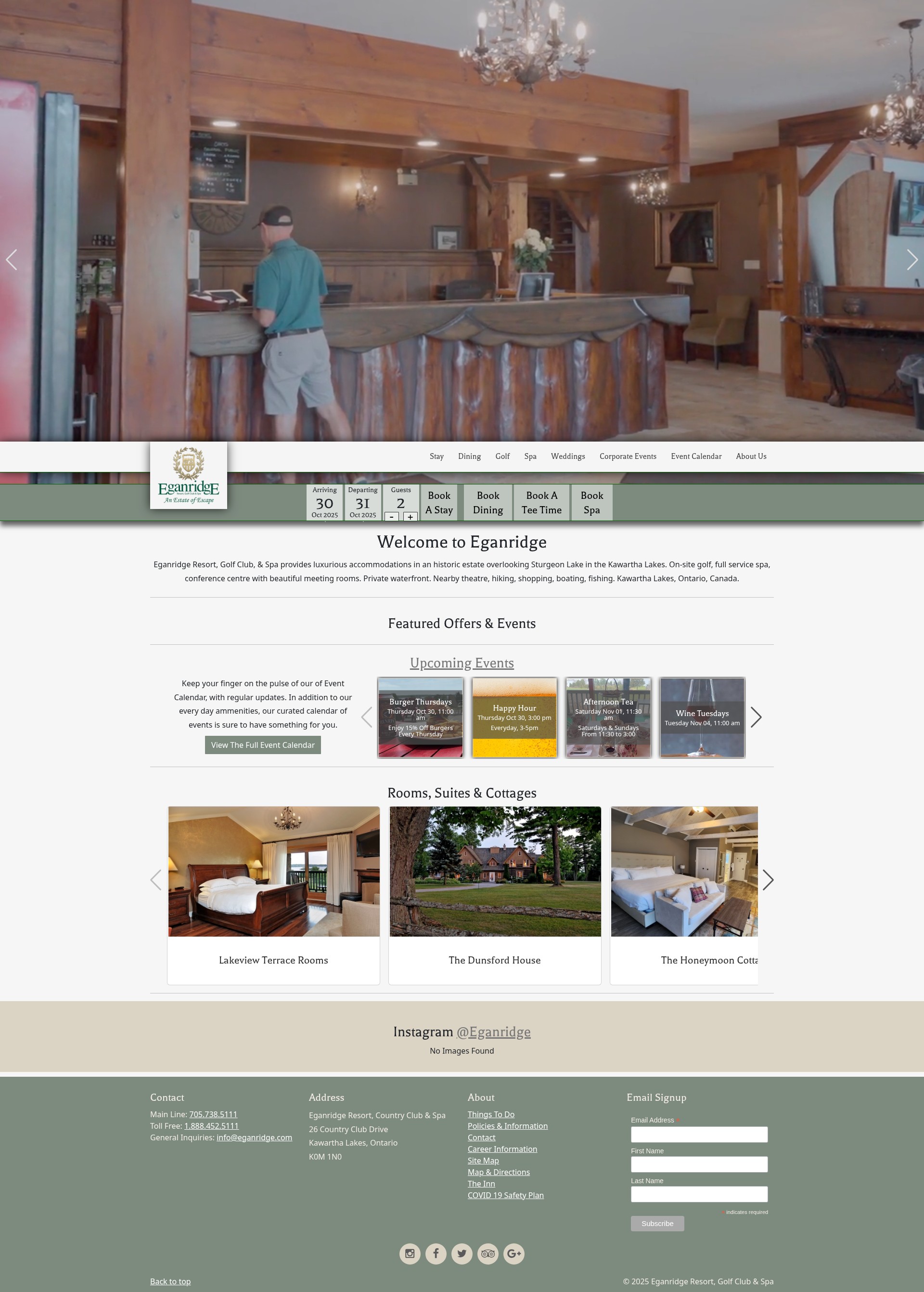 Screenshot of eganridge.com