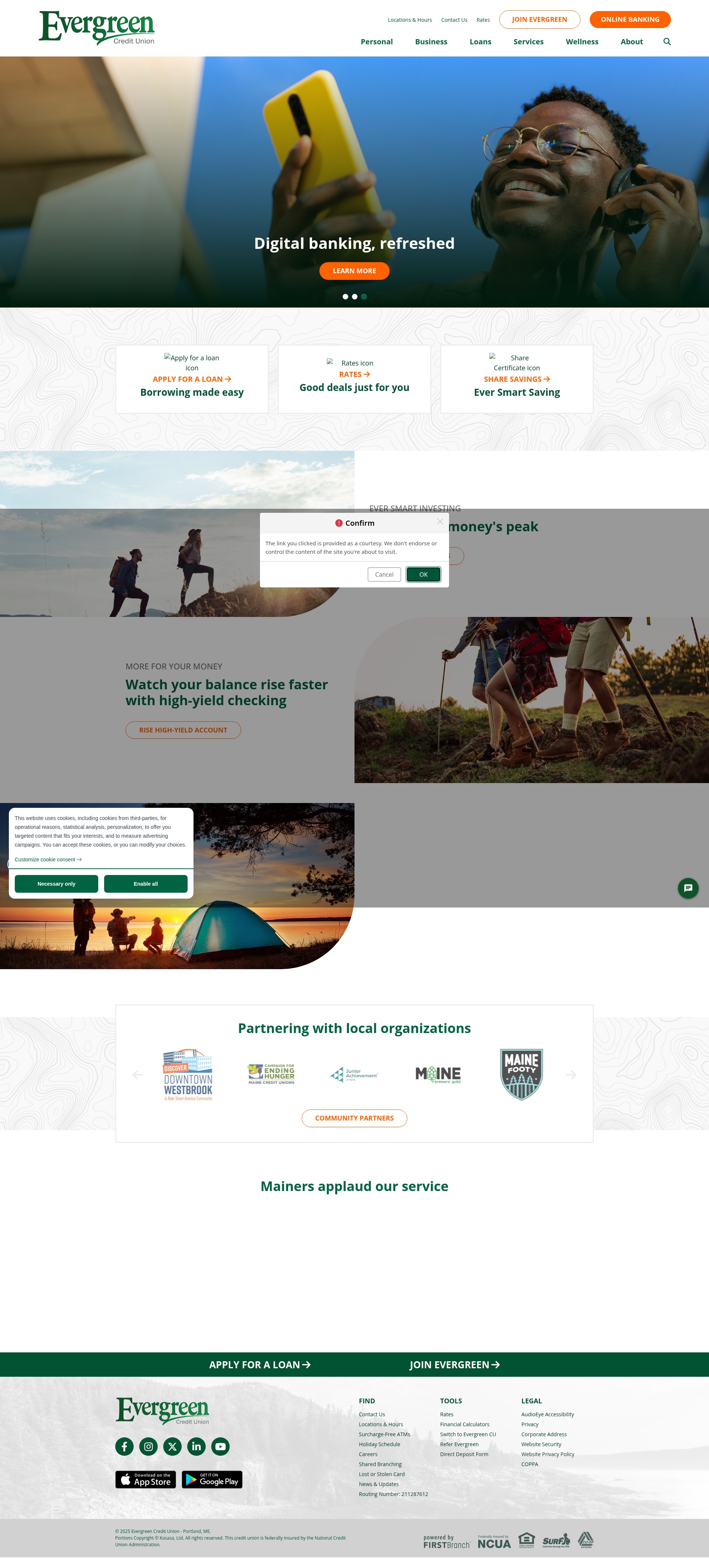 Screenshot of egcu.org