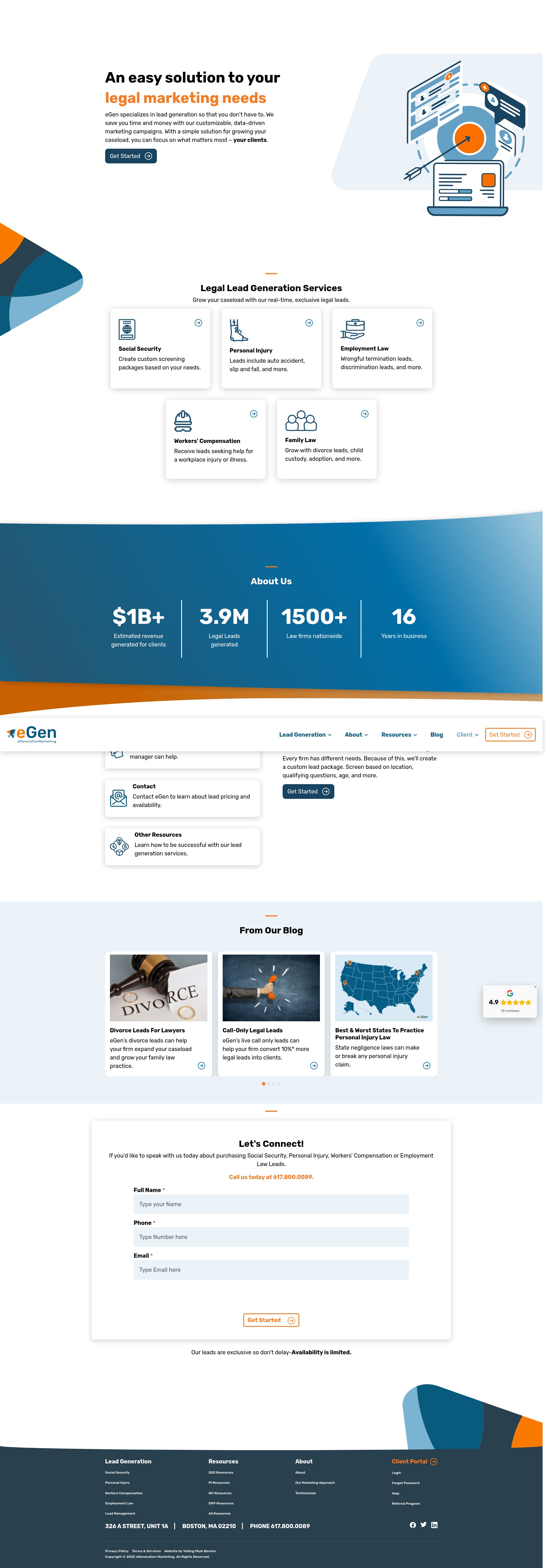 Screenshot of egenerationmarketing.com