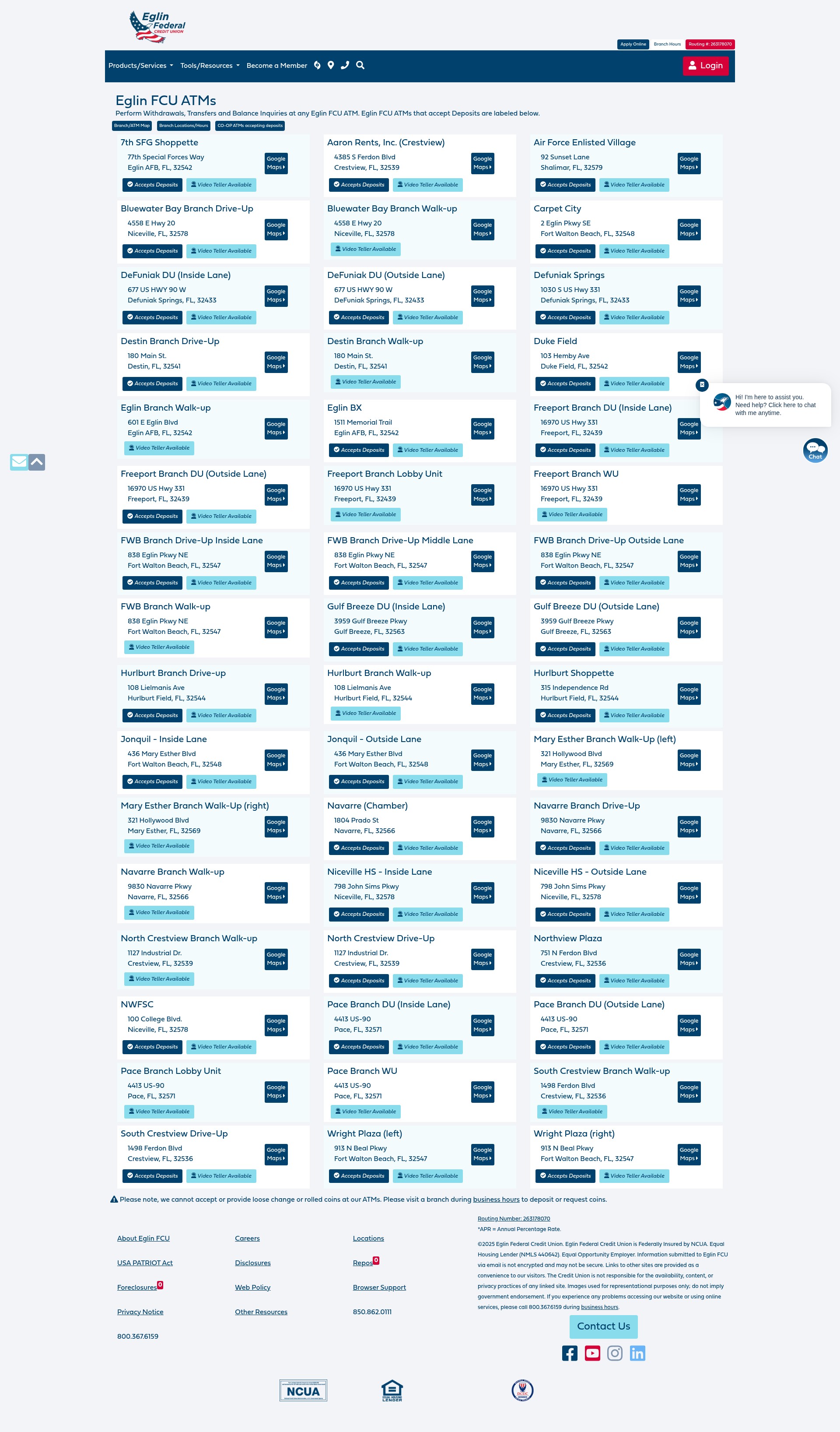 Screenshot of eglinfcu.org
