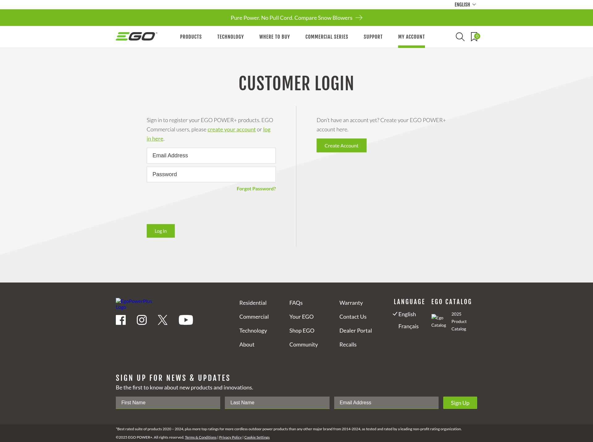 Screenshot of egopowerplus.com