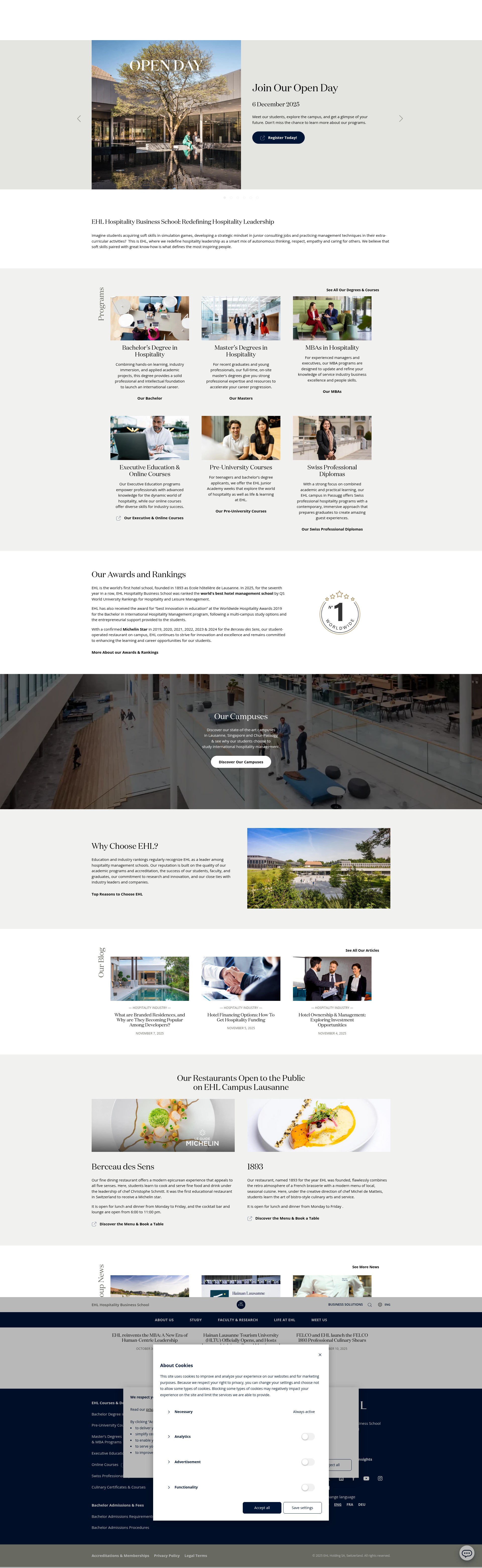 Screenshot of ehl.edu