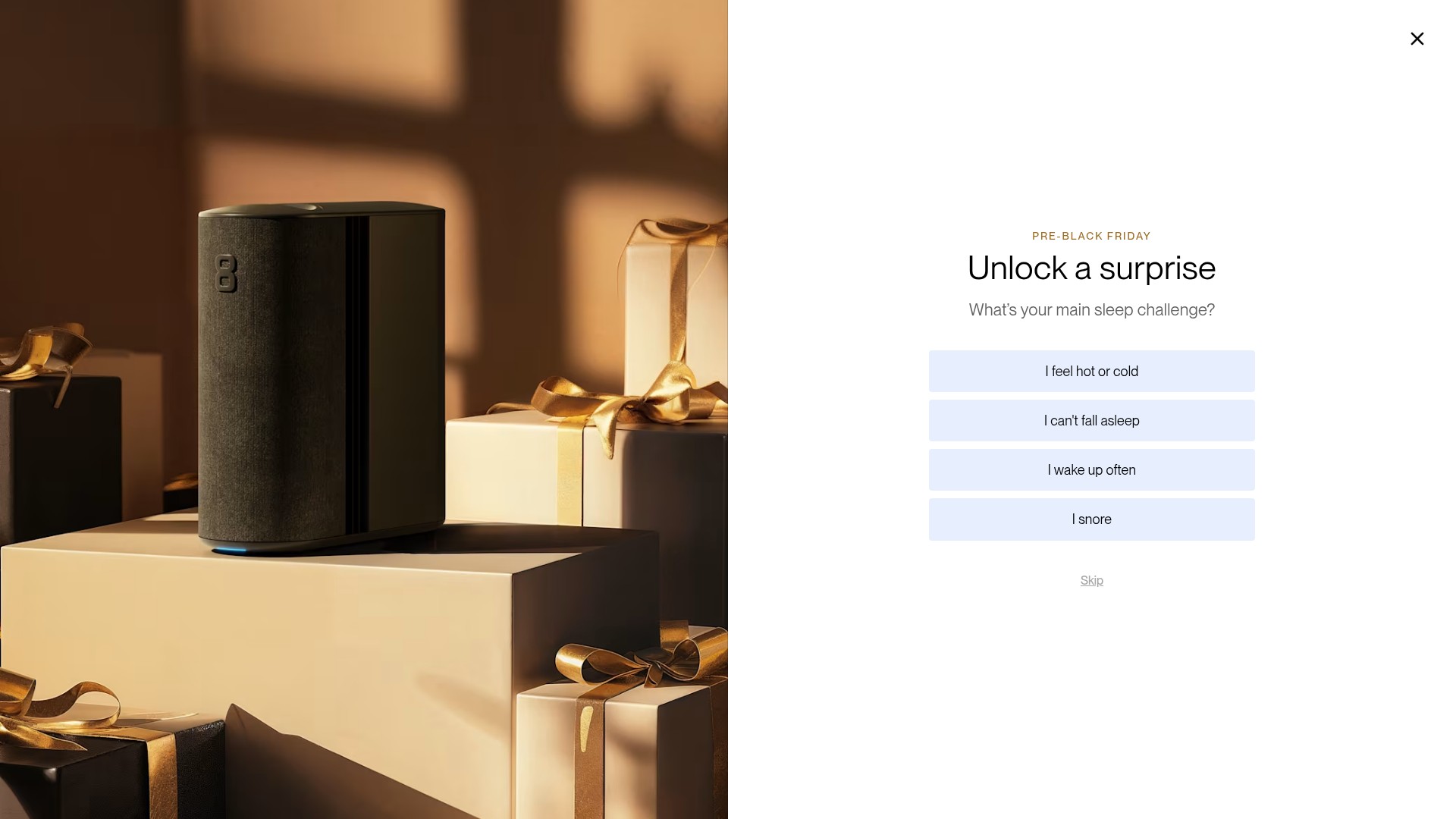 Screenshot of eightsleep.com