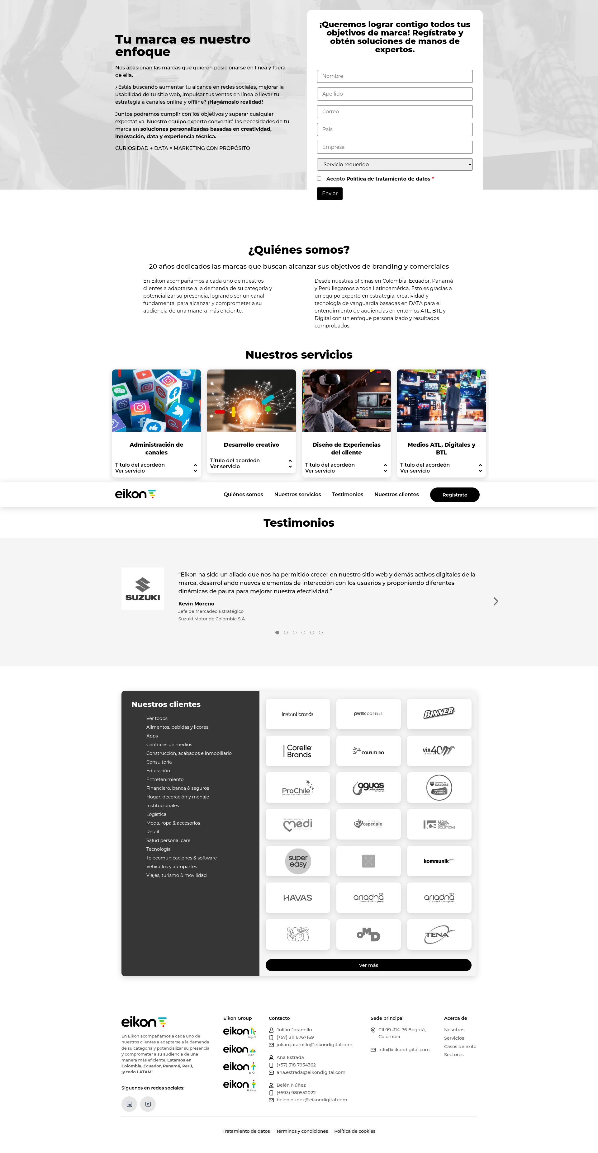 Screenshot of eikondigital.com