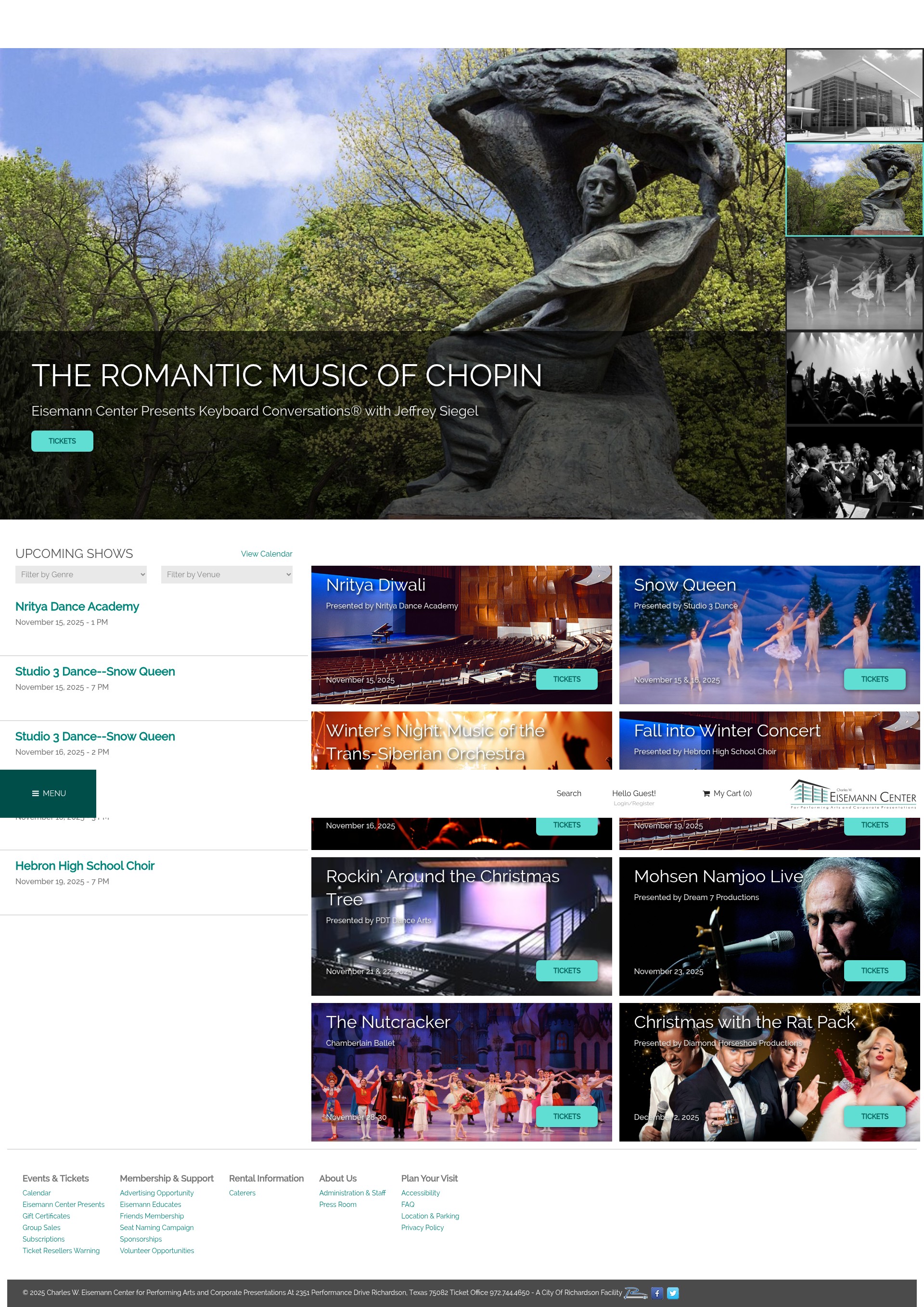 Screenshot of eisemanncenter.com