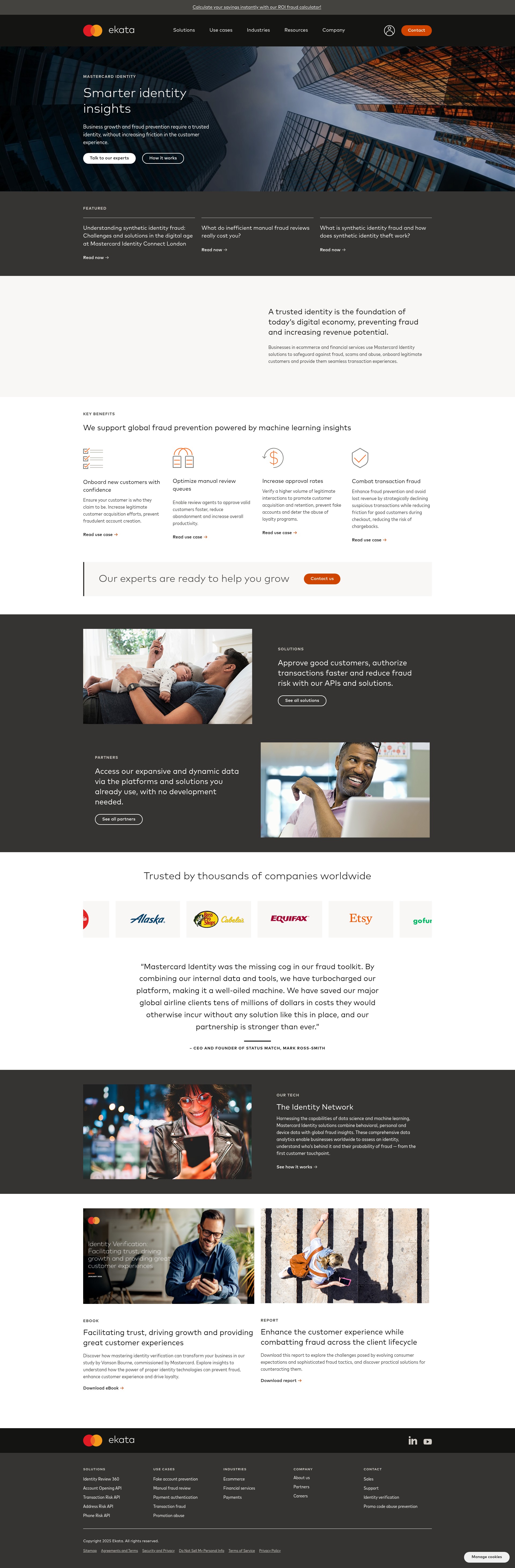 Screenshot of ekata.com