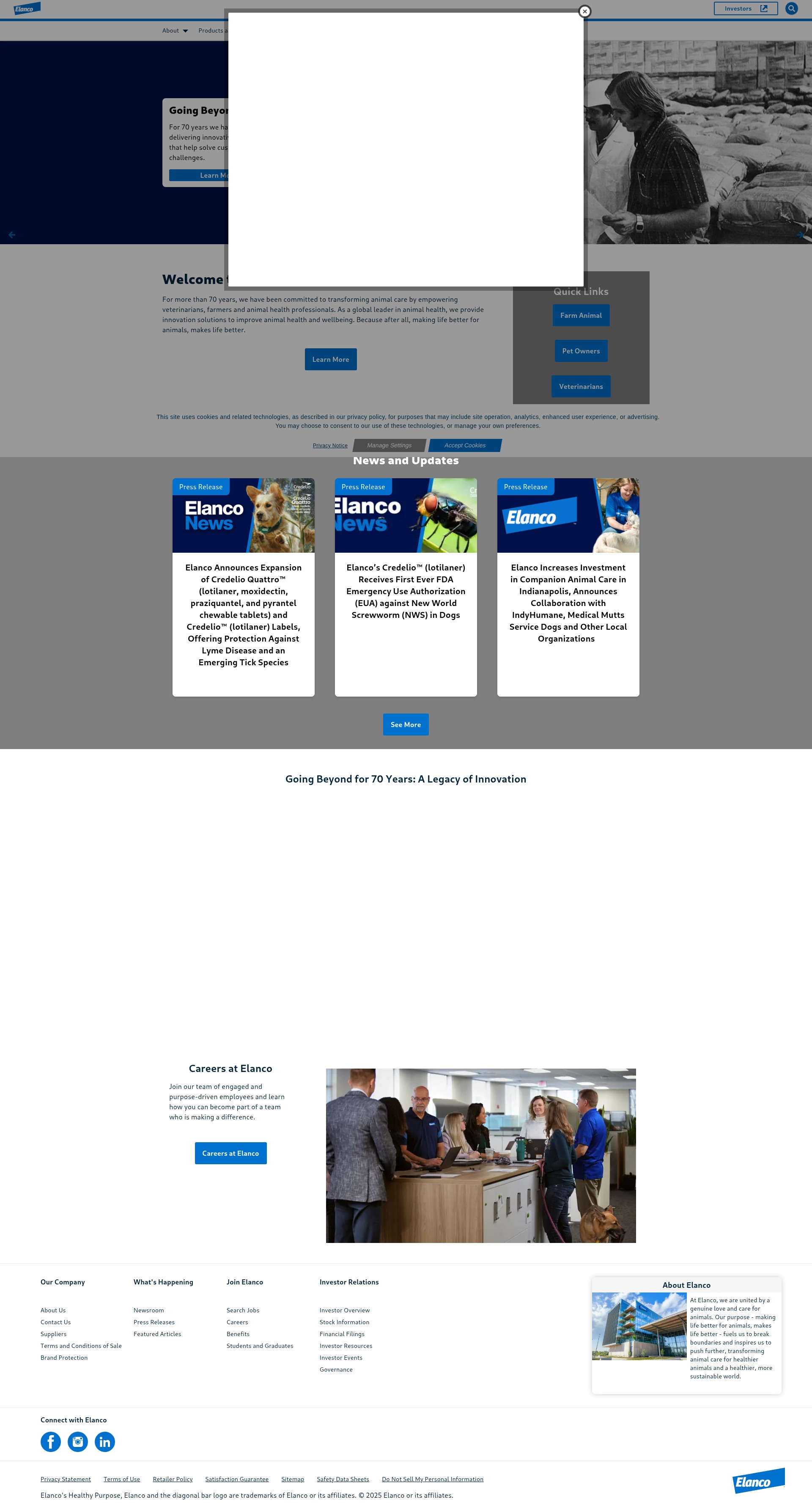 Screenshot of elanco.com