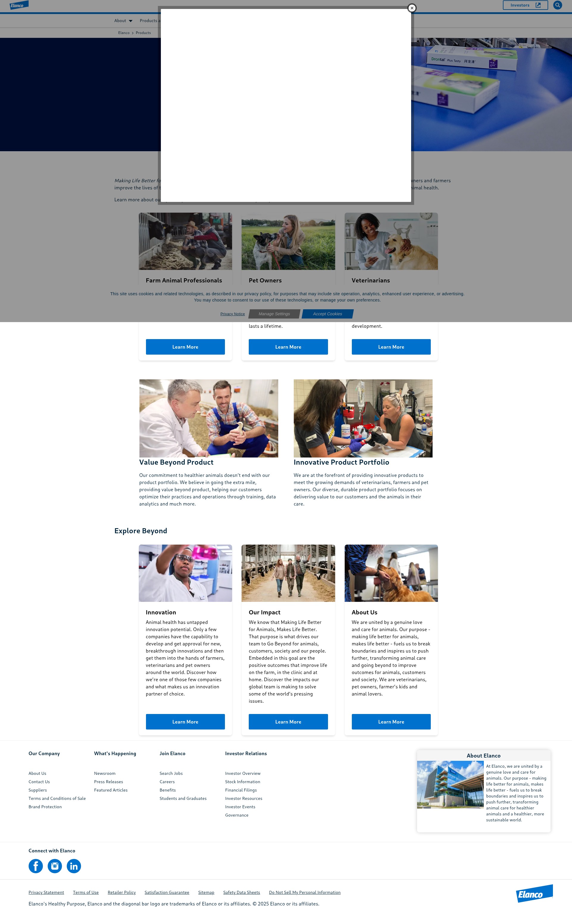 Screenshot of elanco.us
