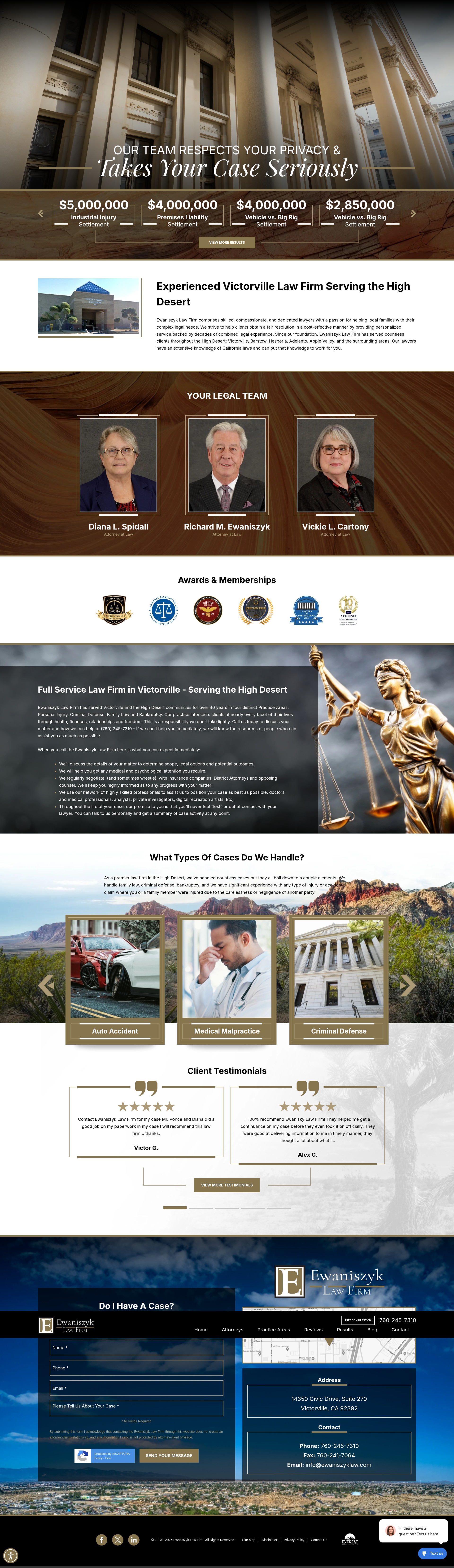 Screenshot of elawfirm.net