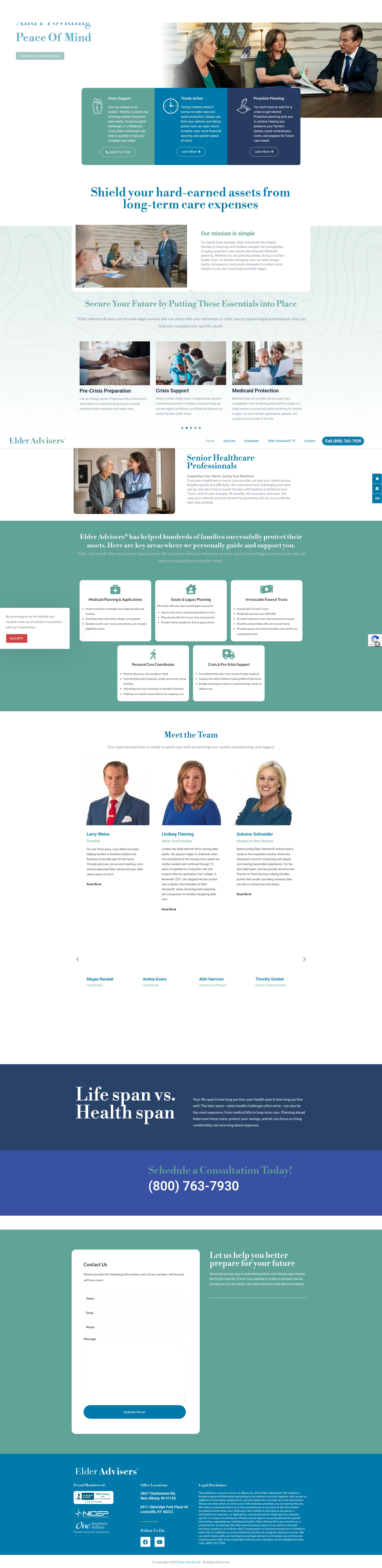 Screenshot of elderadvisers.com