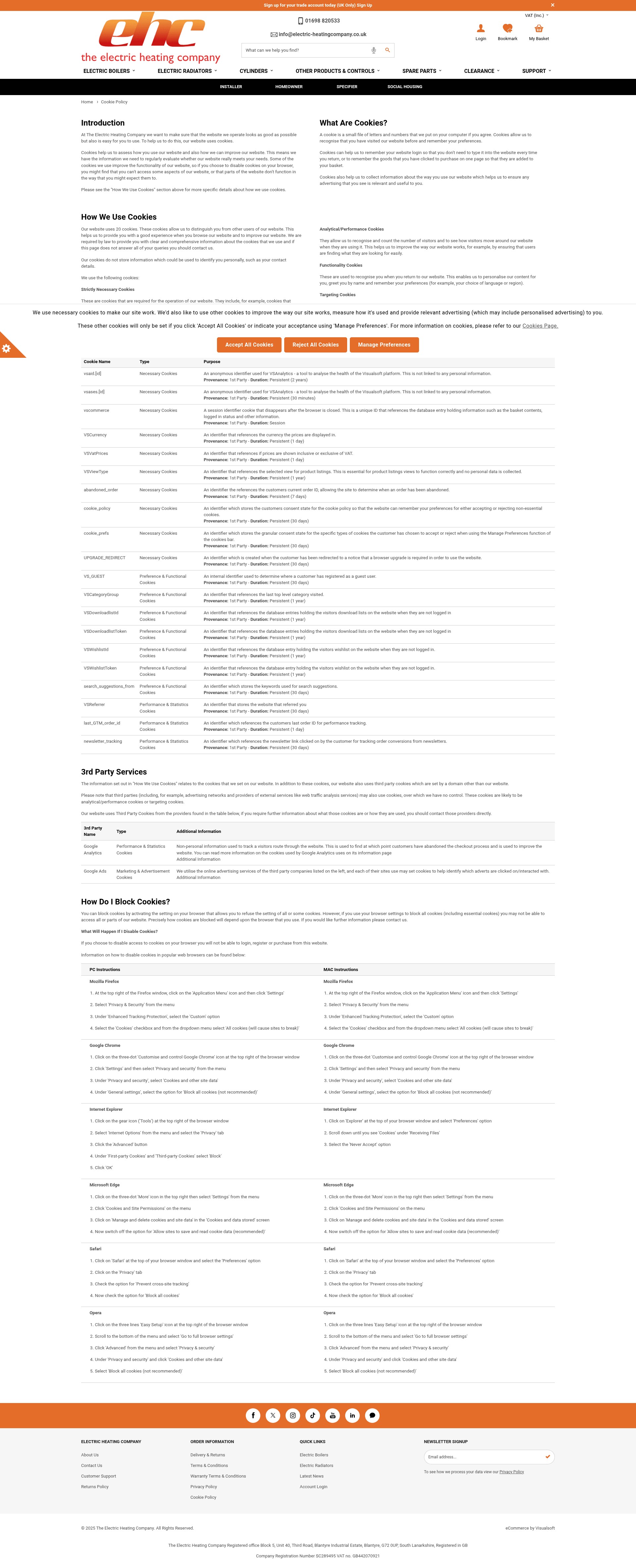Screenshot of electric-heatingcompany.co.uk