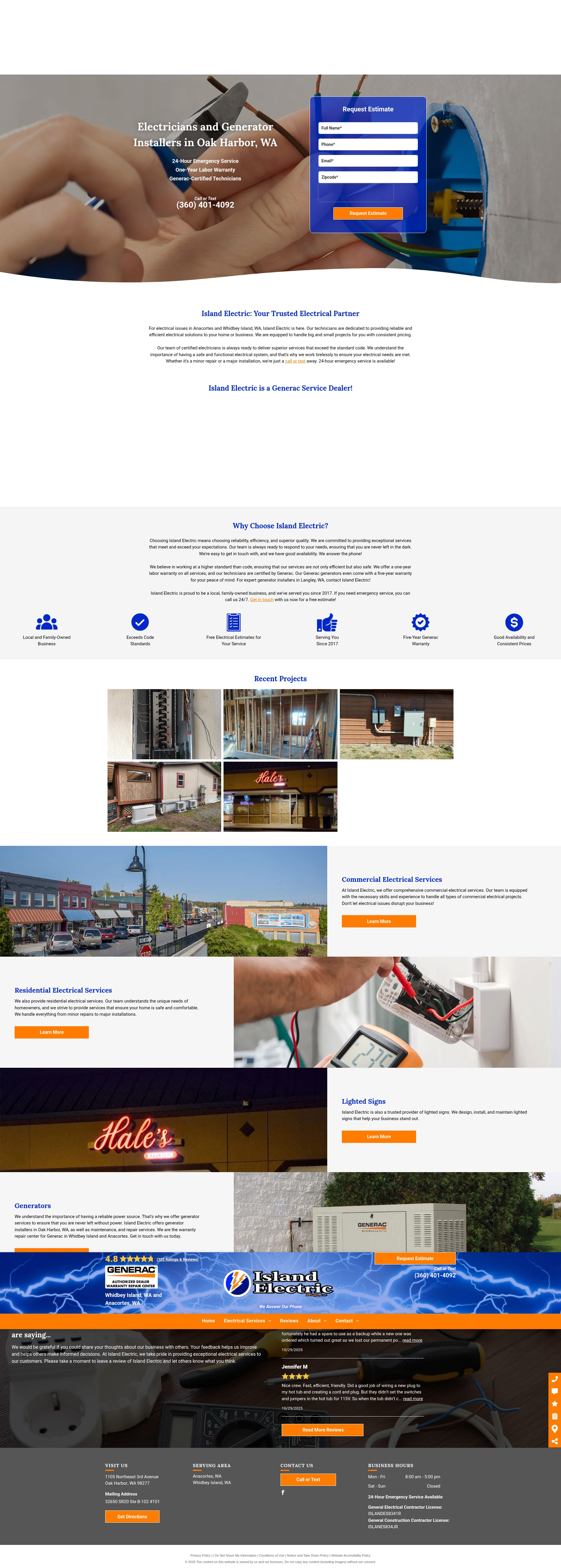 Screenshot of electricnsign.com