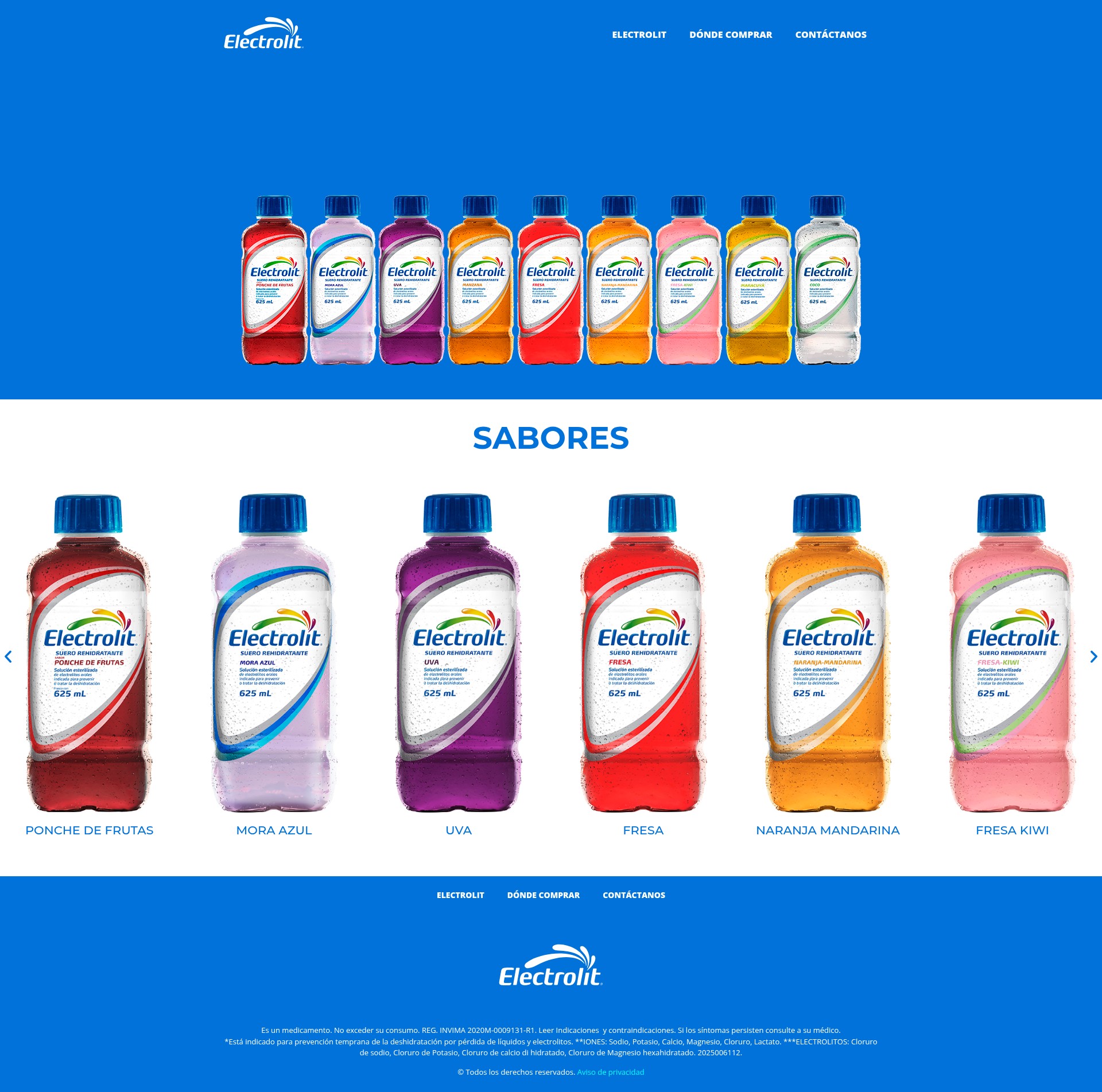 Screenshot of electrolit.com.co