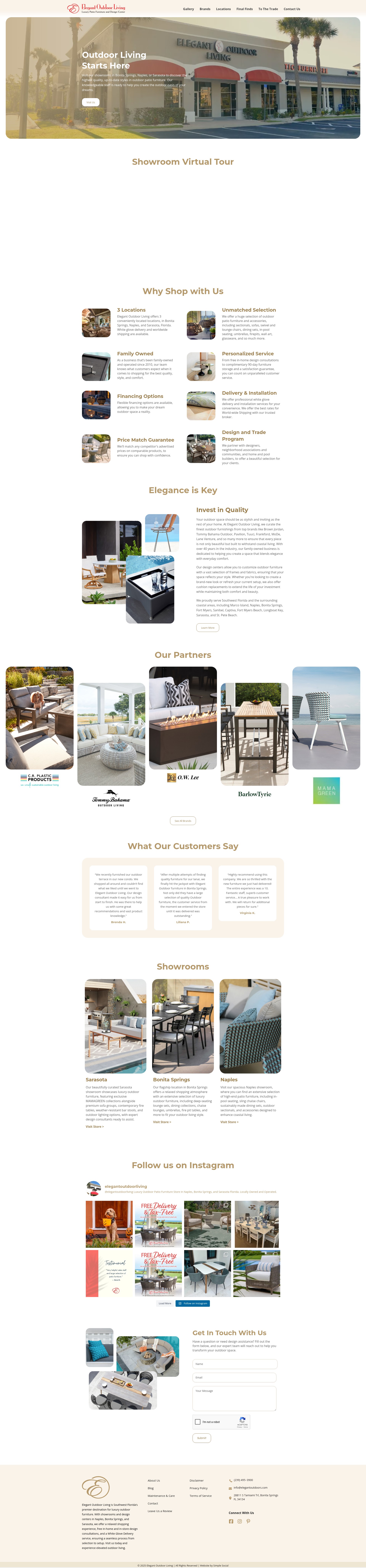 Screenshot of elegantoutdoors.com