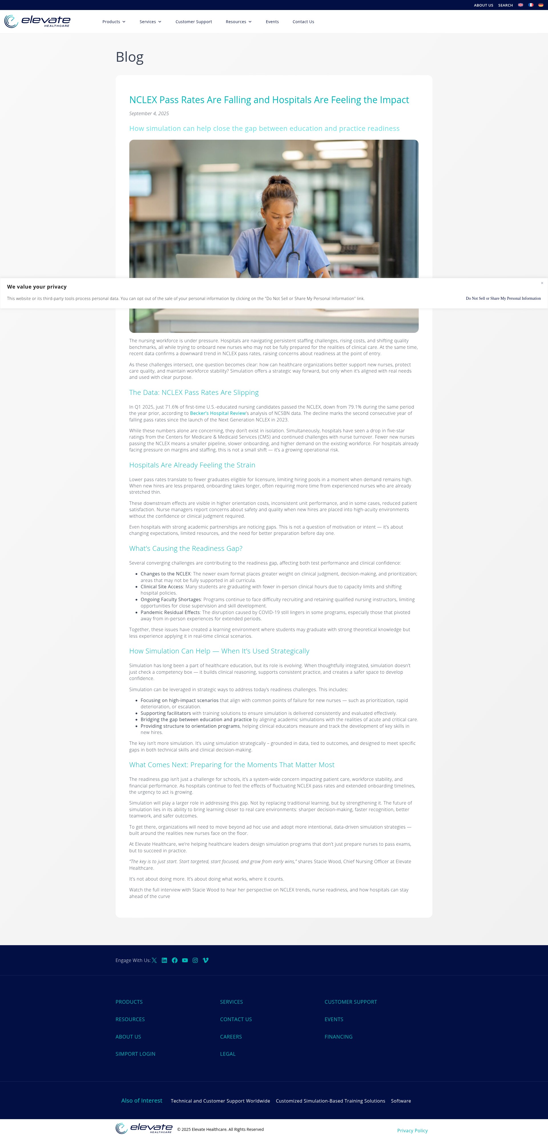 Screenshot of elevatehealth.net