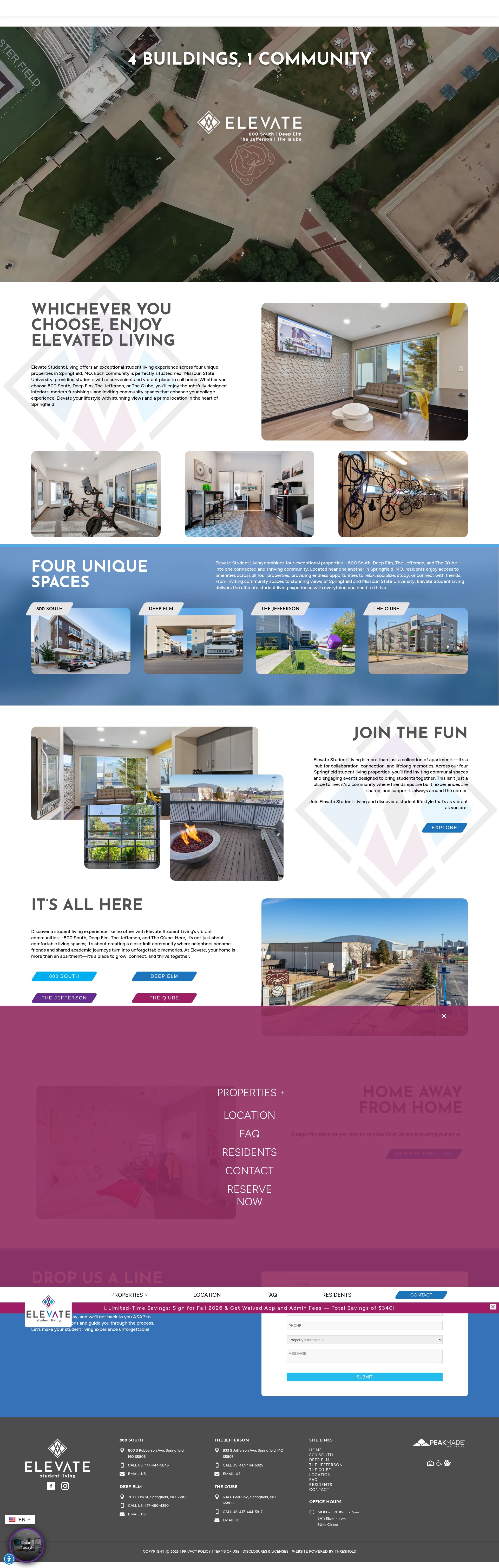 Screenshot of elevatemostate.com