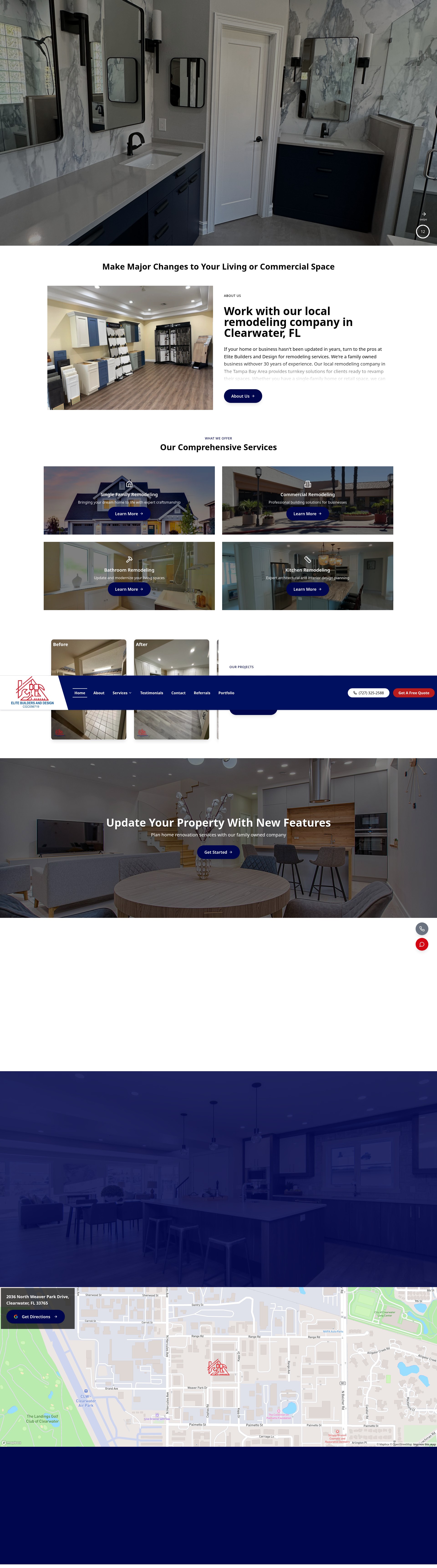 Screenshot of elitebuildersanddesign.com