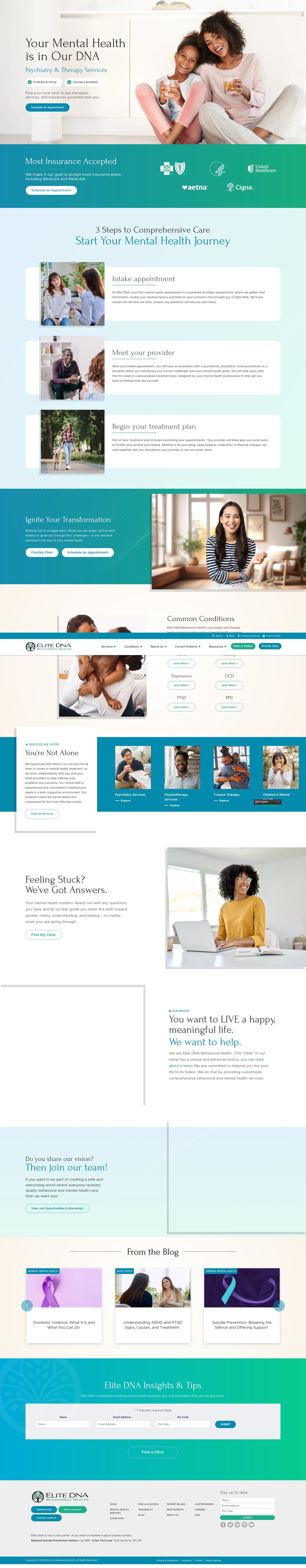 Screenshot of elitedna.com