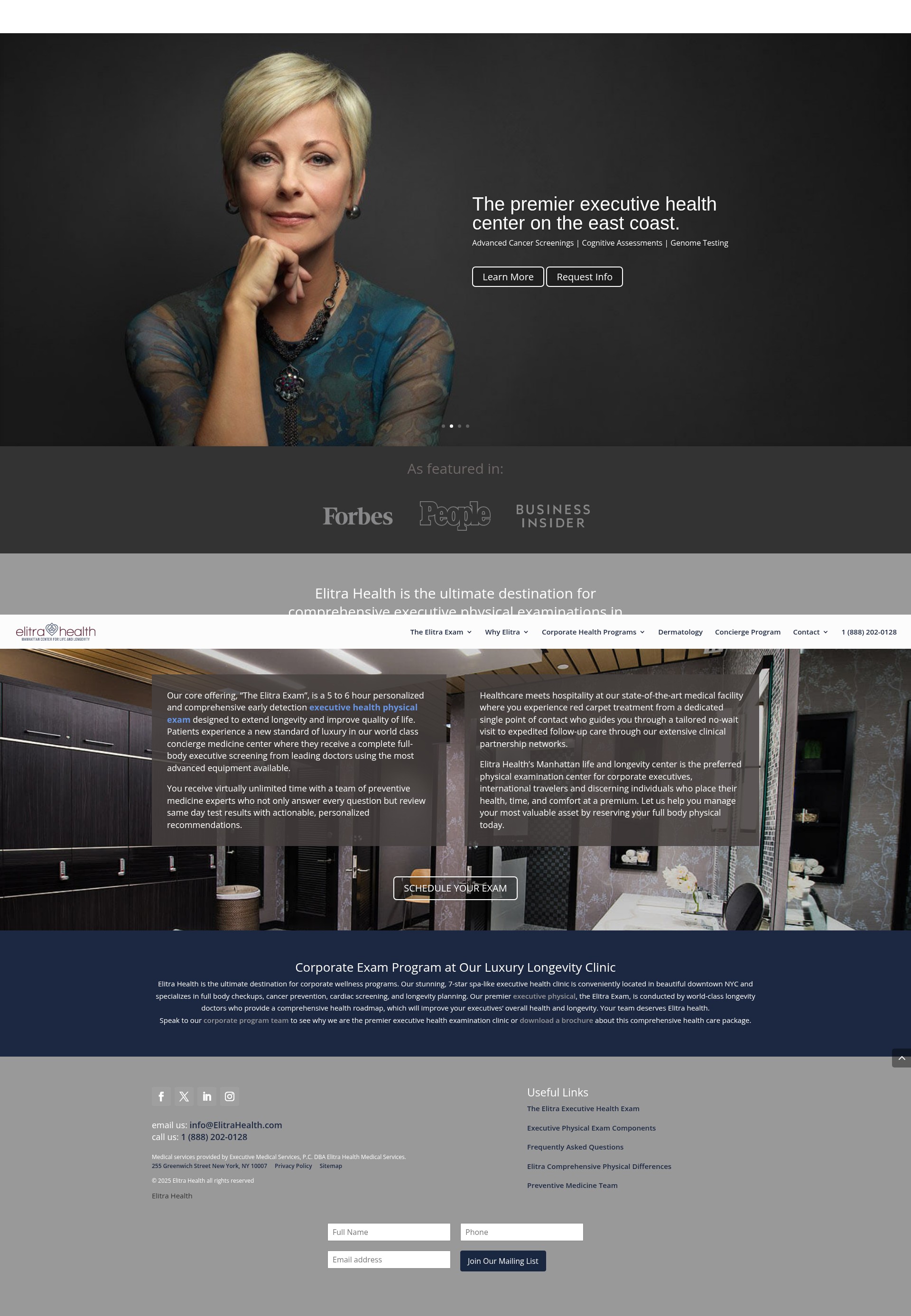 Screenshot of elitrahealth.com