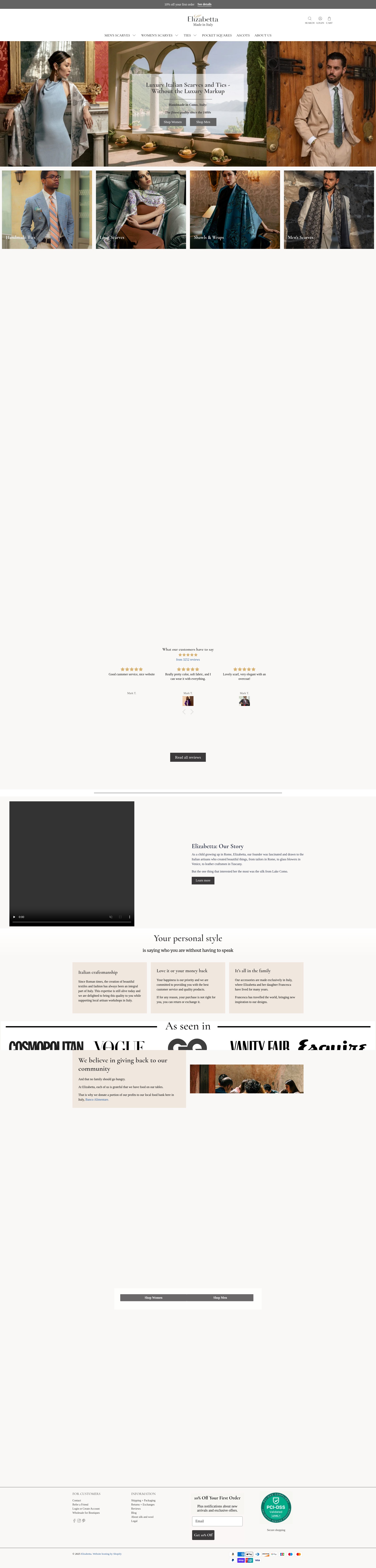 Screenshot of elizabetta.net