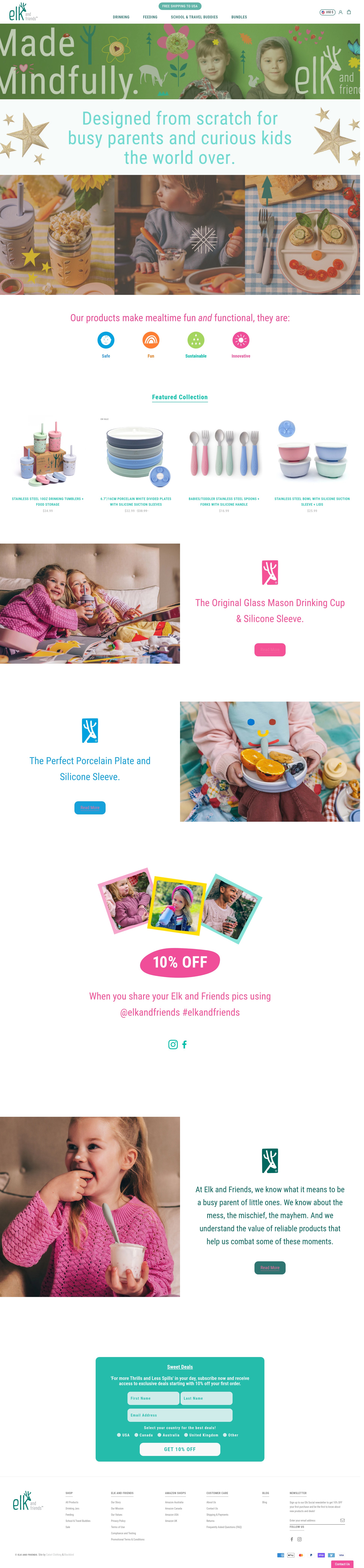 Screenshot of elkandfriends.com