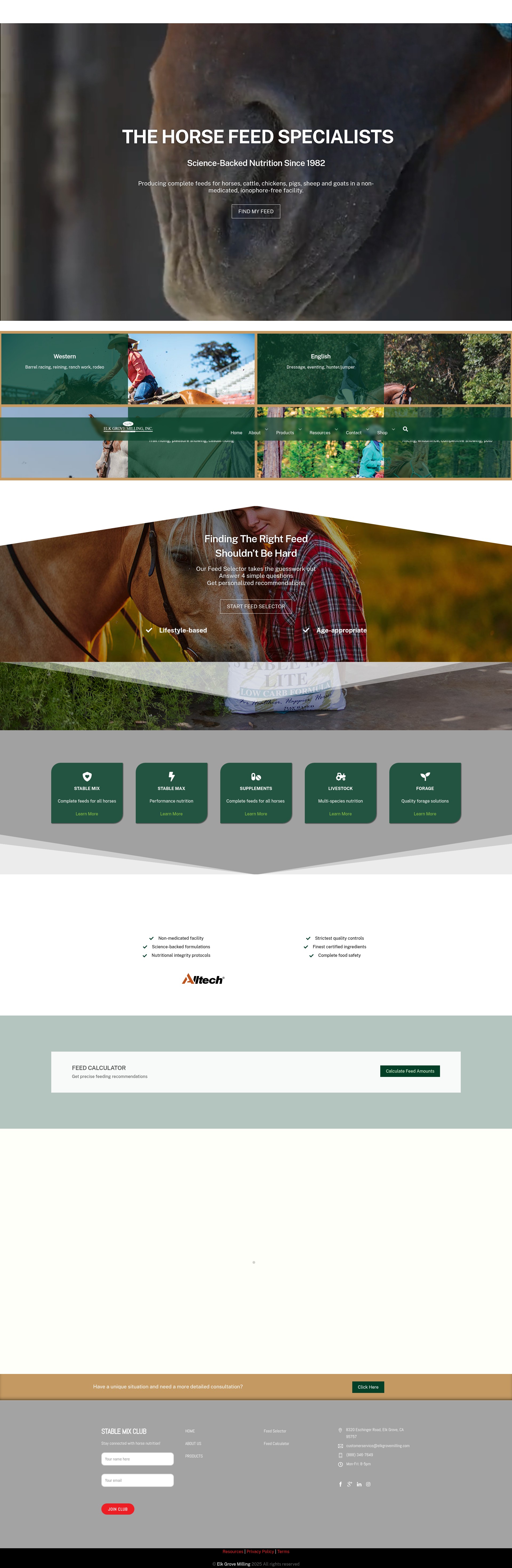 Screenshot of elkgrovemilling.com